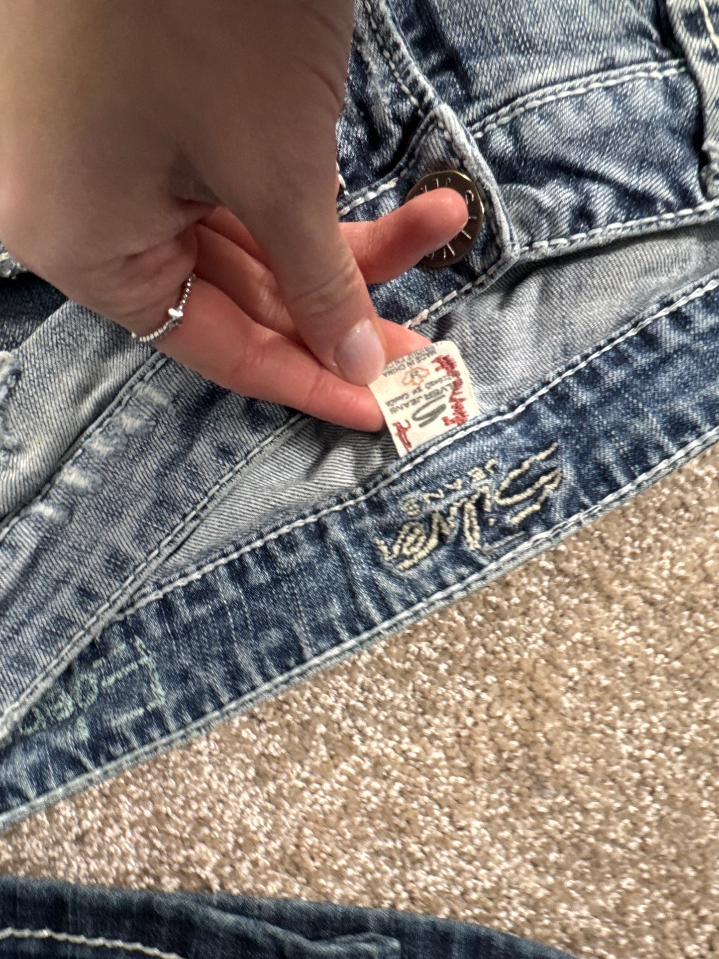 Lågmidjade jeans stl: S/M