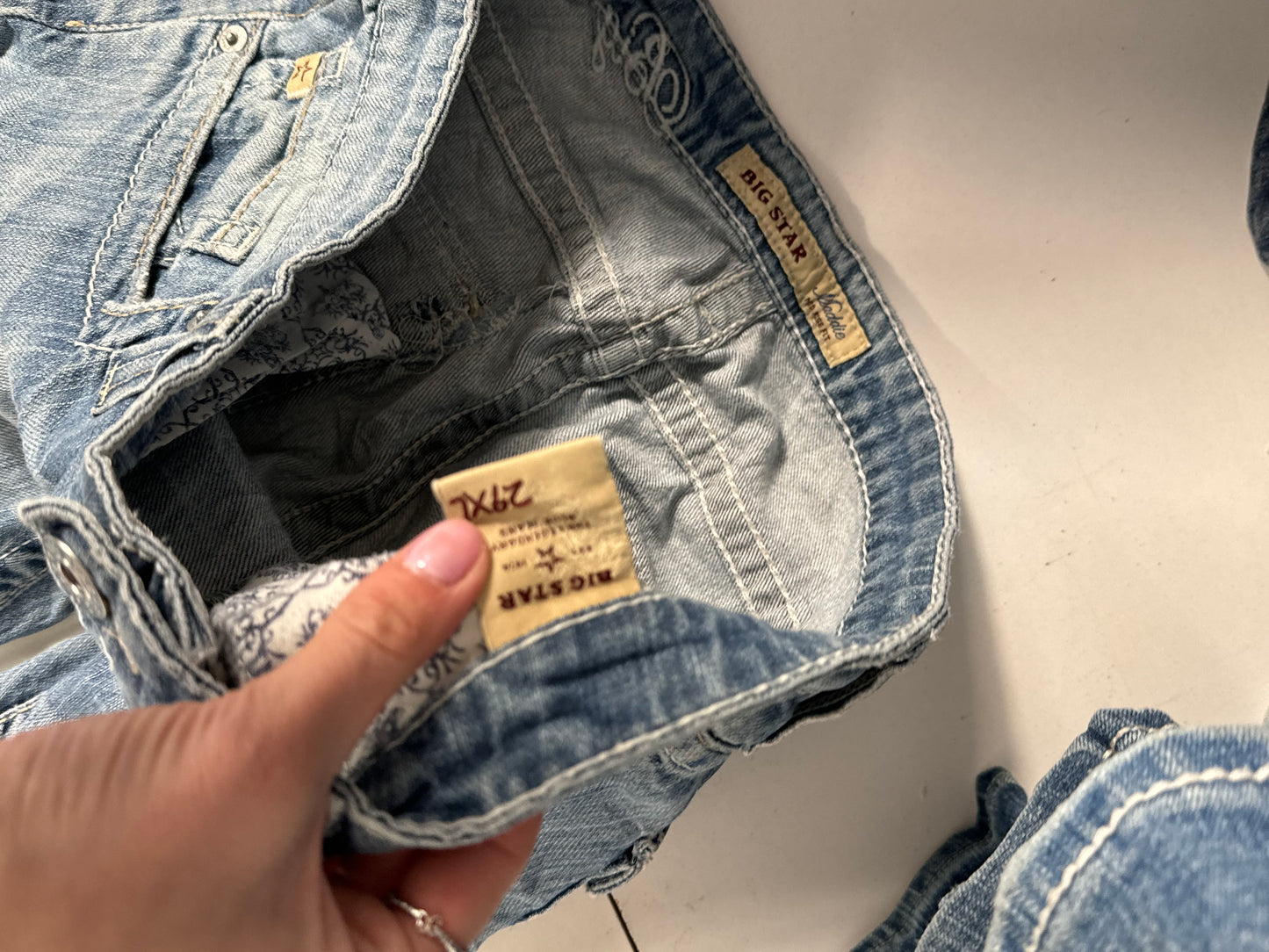 Lågmidjade jeans stl: S/M