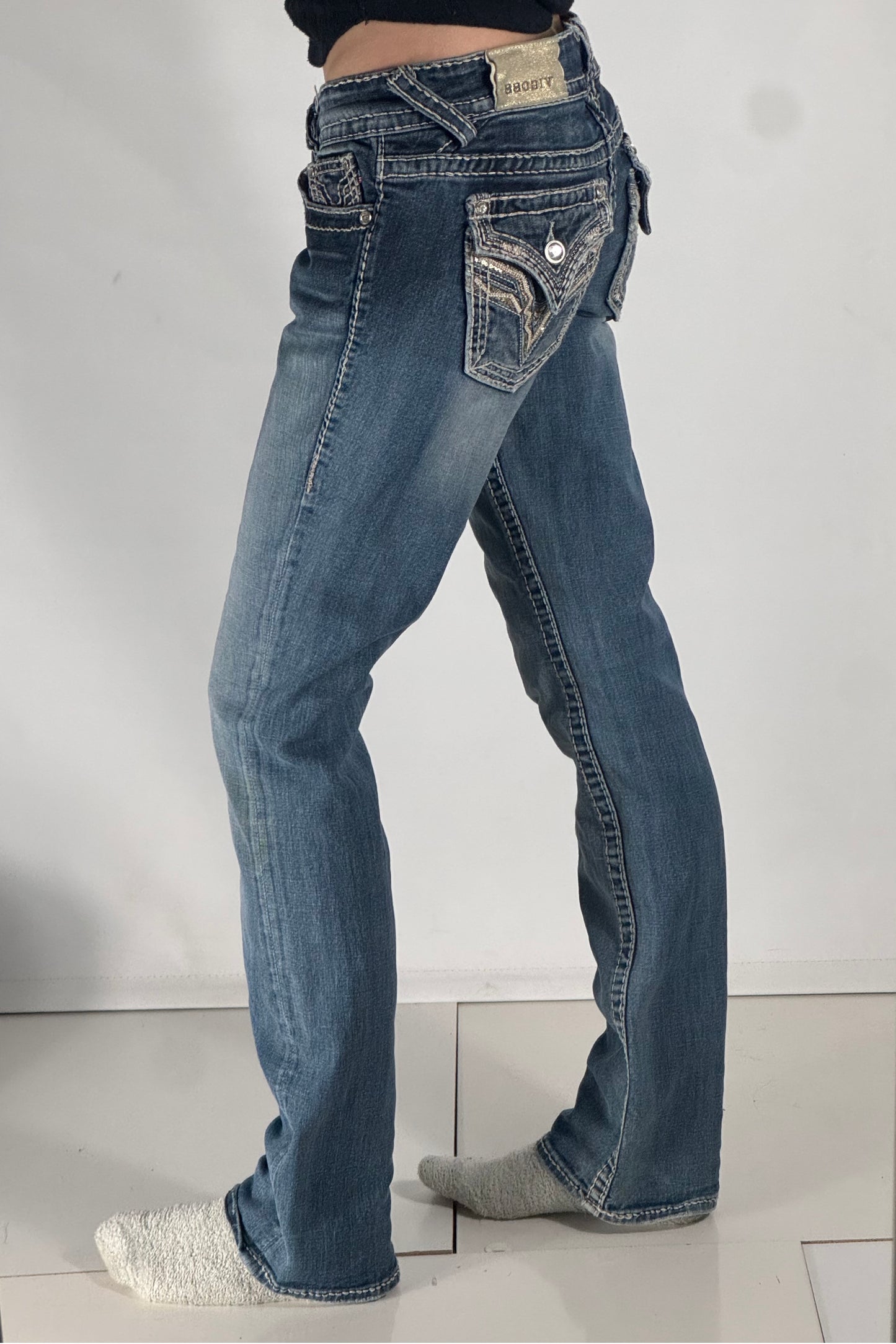 Lågmidjade jeans stl: S