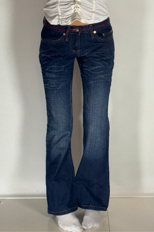 Lågmidjade jeans–stl: XS