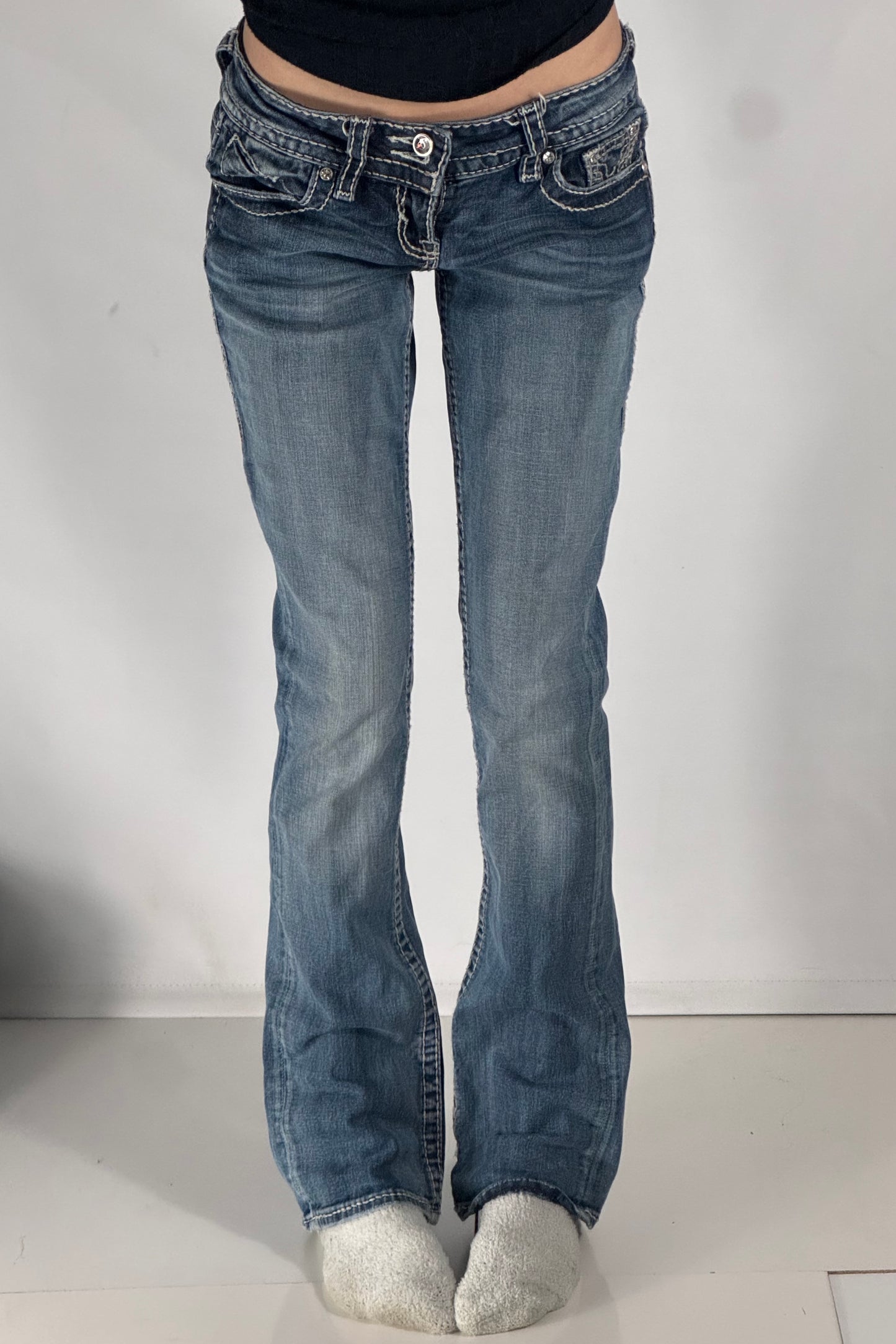 Lågmidjade jeans stl: S
