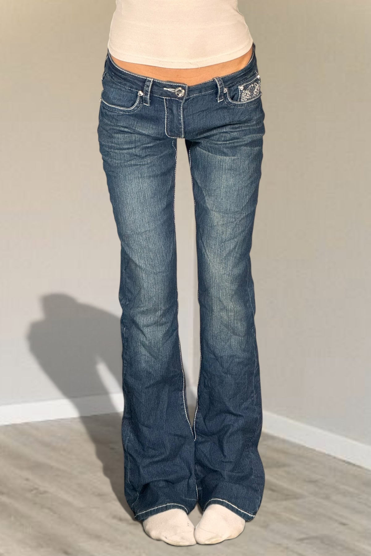 Lågmidjade jeans stl: S
