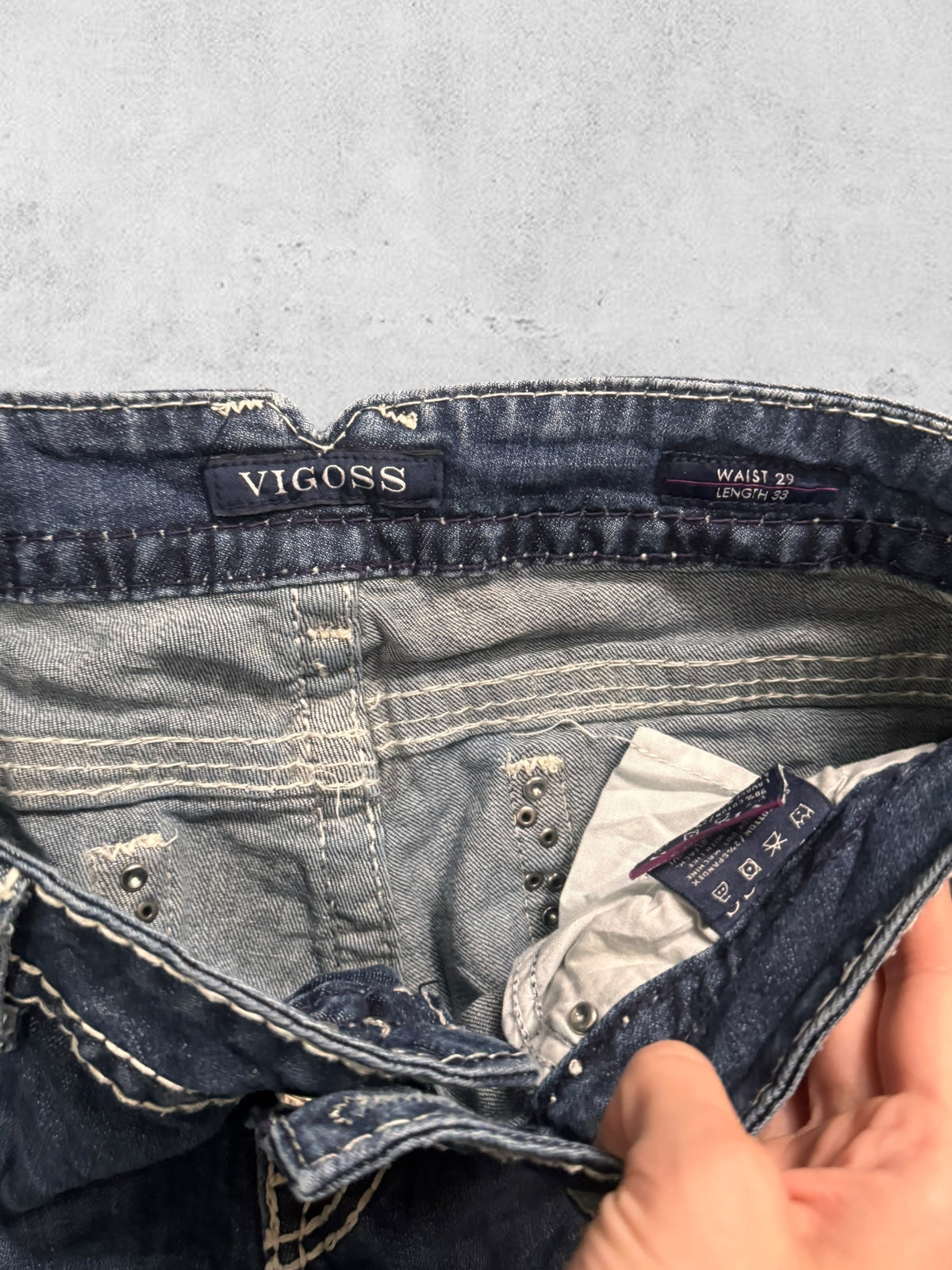 Lågmidjade jeans stl: S/M