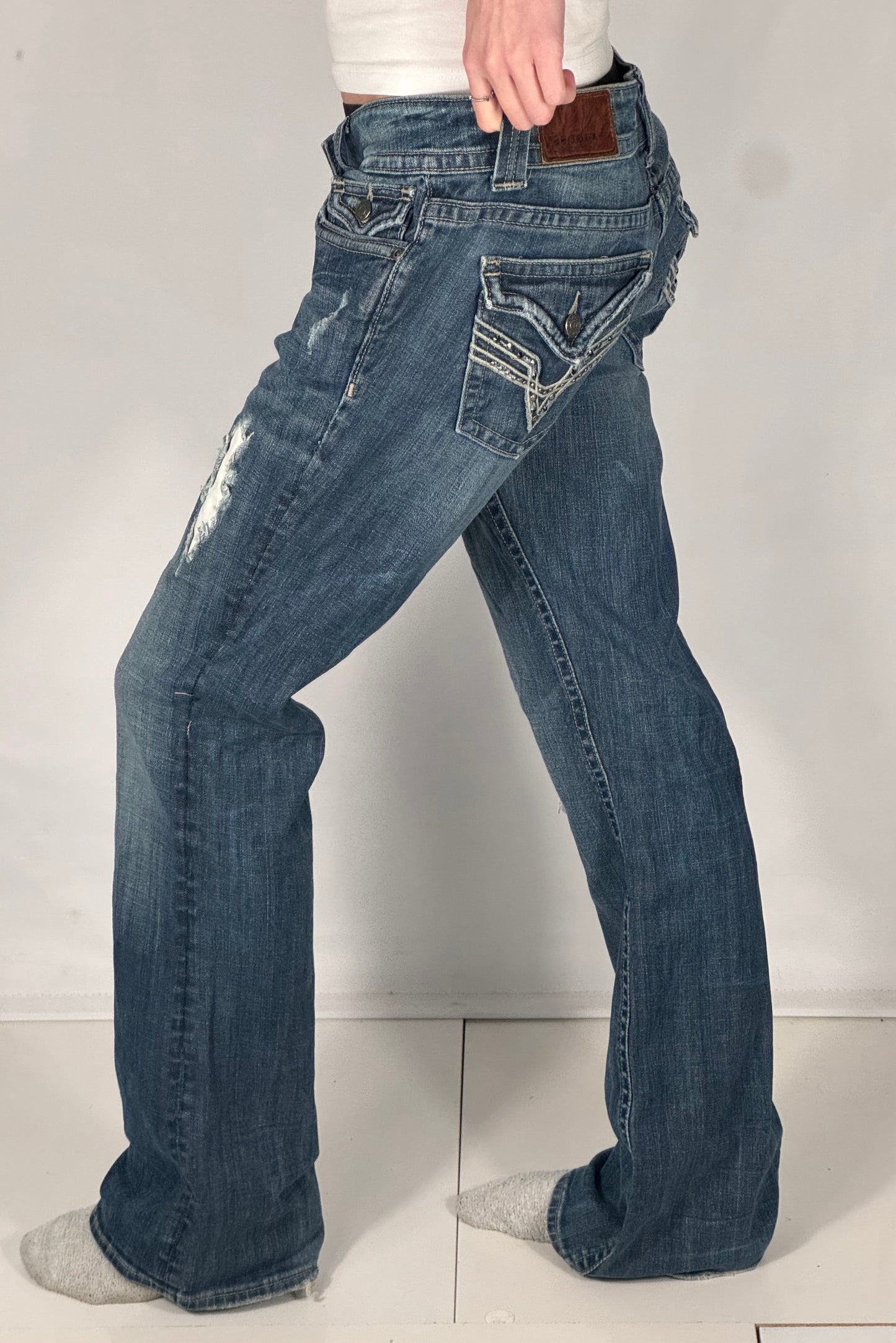 Lågmidjade jeans stl: M