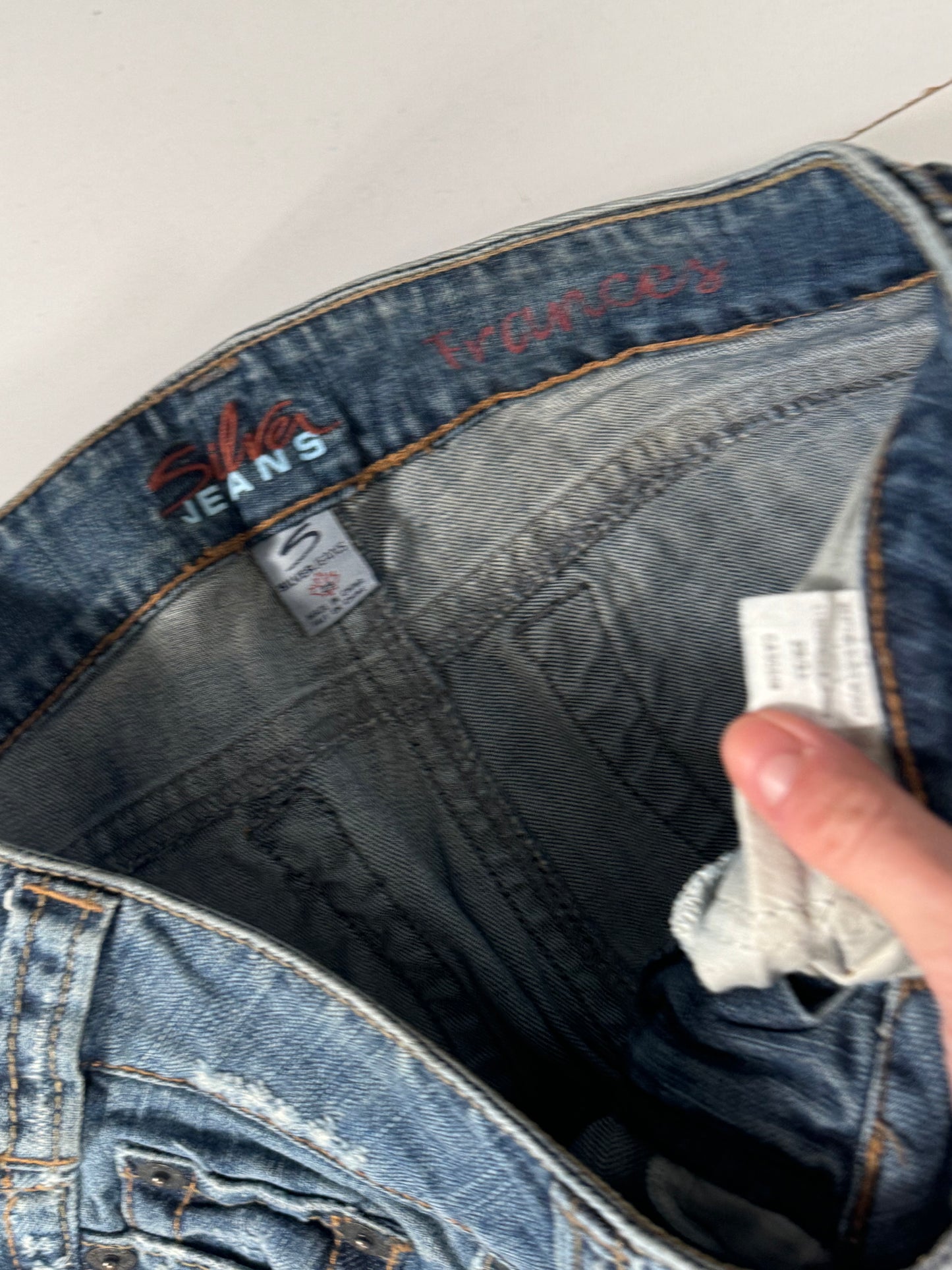 Lavtaljede jeans str: S
