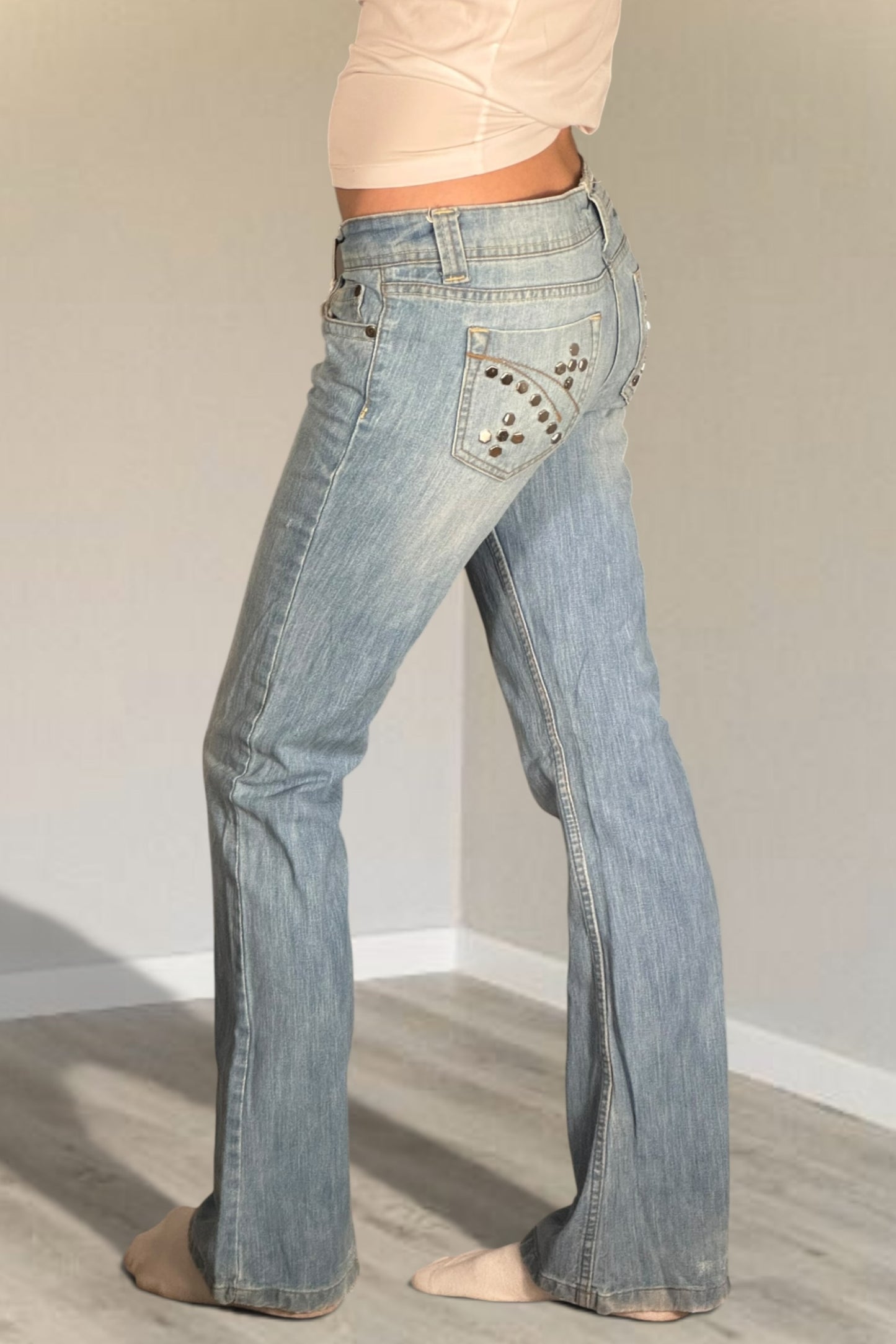 Lågmidjade jeans stl: XS