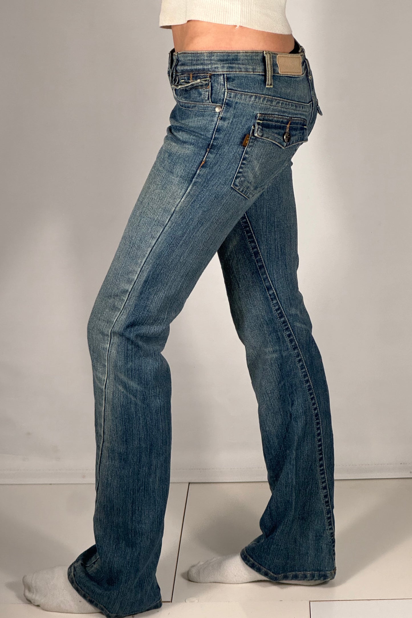 Lavt-sittende jeans str: XS