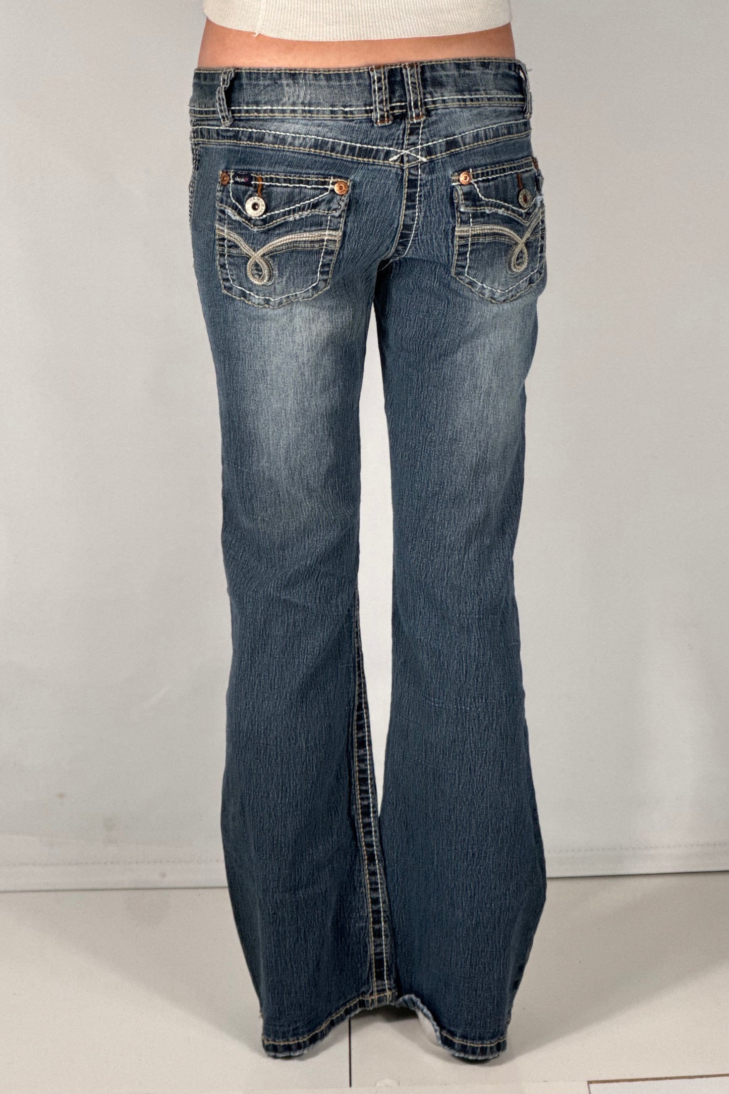 Lavtaljede jeans str: S