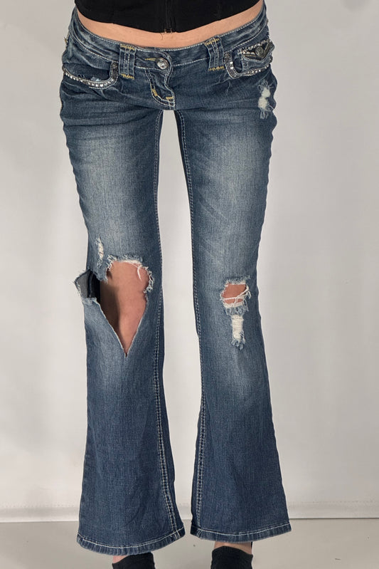 Lågmidjade jeans stl: XS