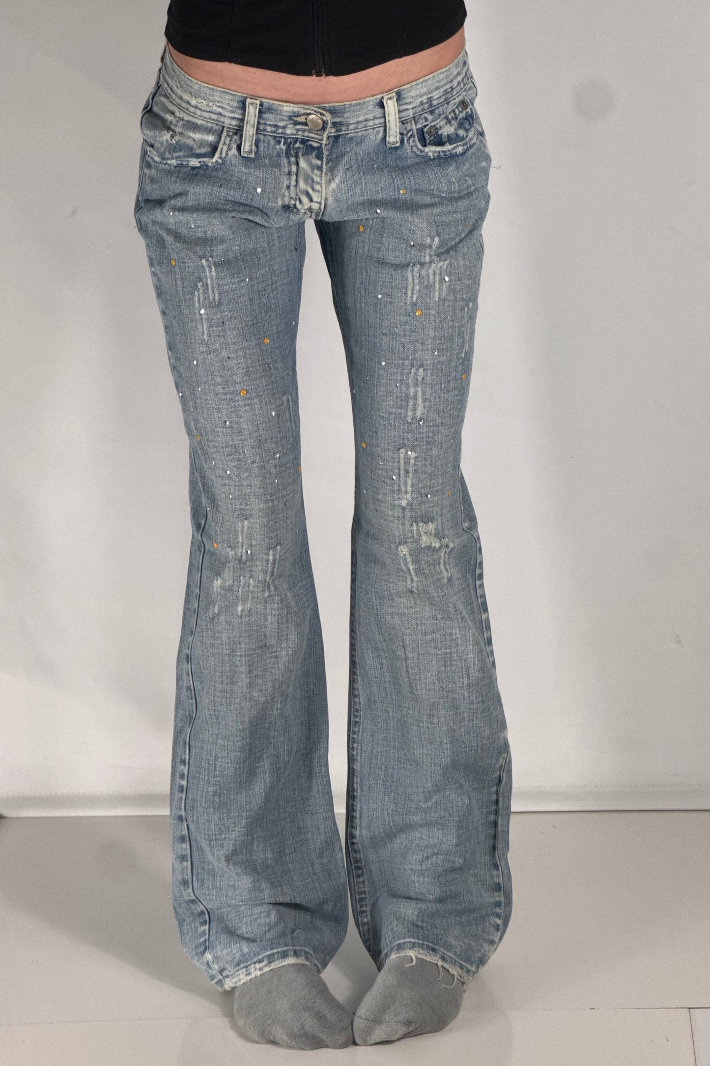 Lavtaljede jeans str: XS