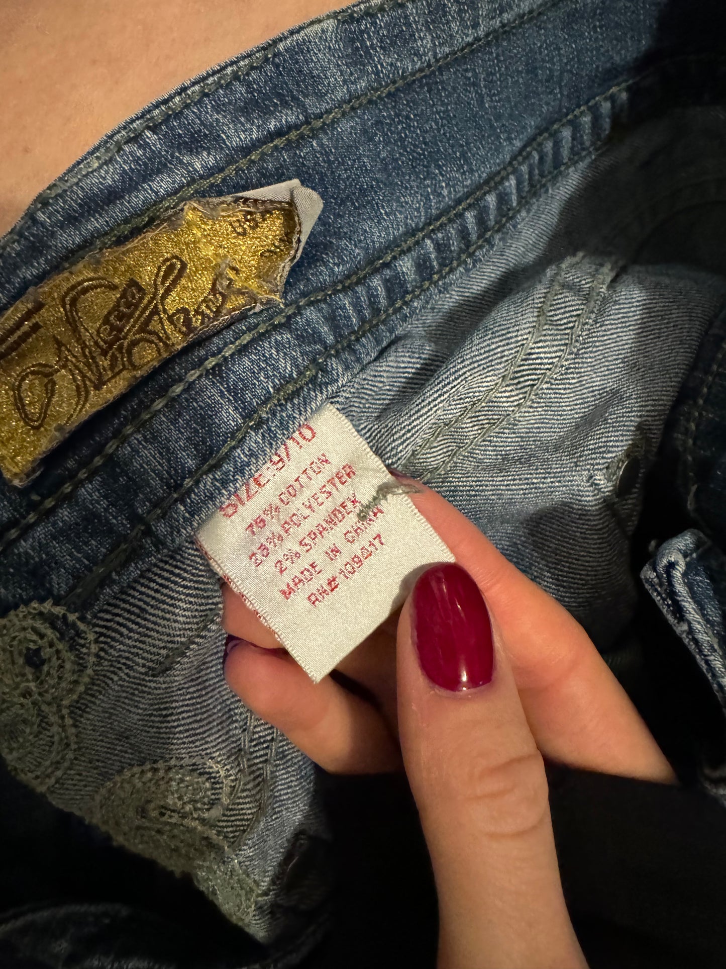 Lågmidjade jeans stl: S