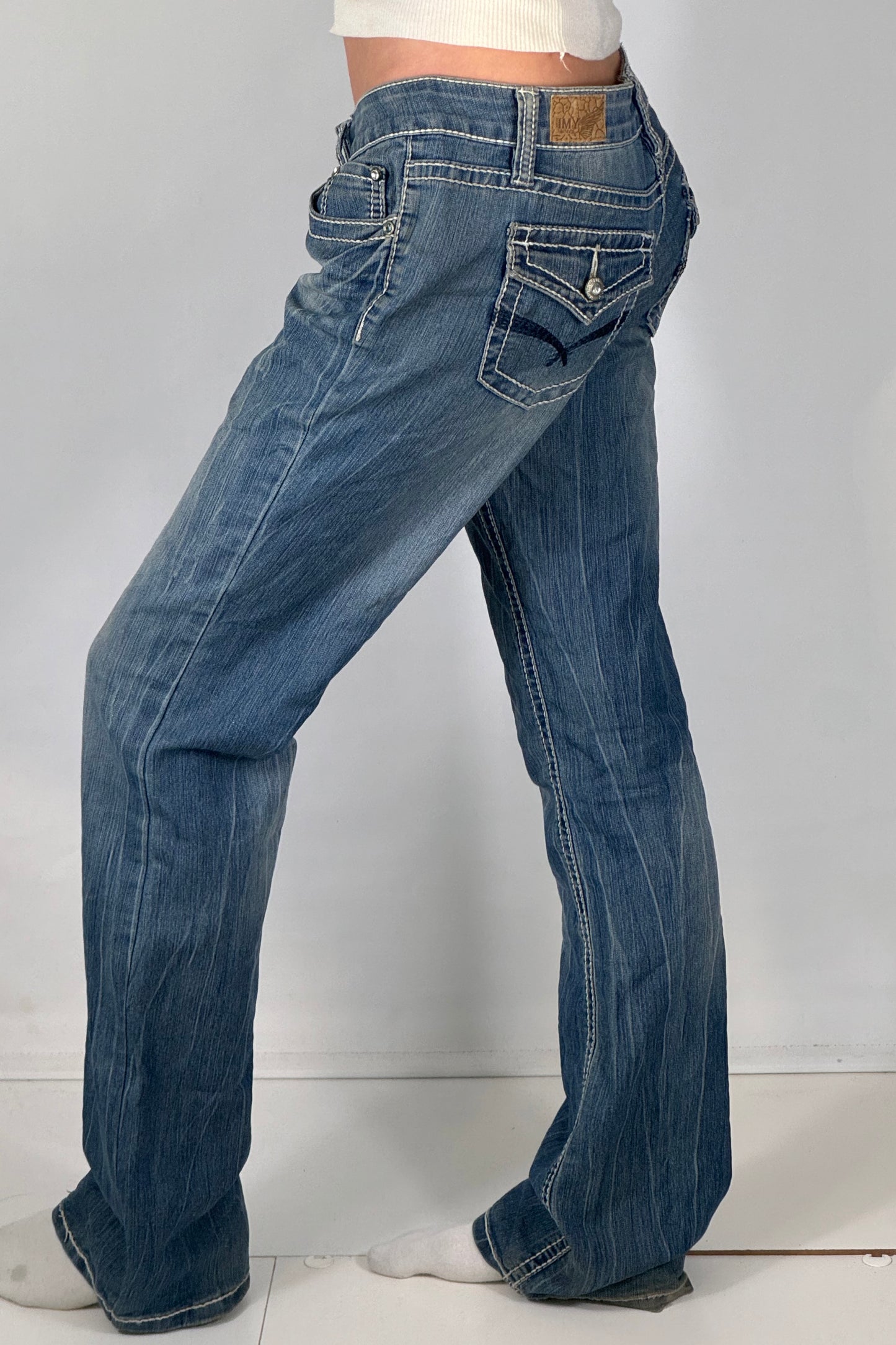 Lågmidjade jeans stl: S