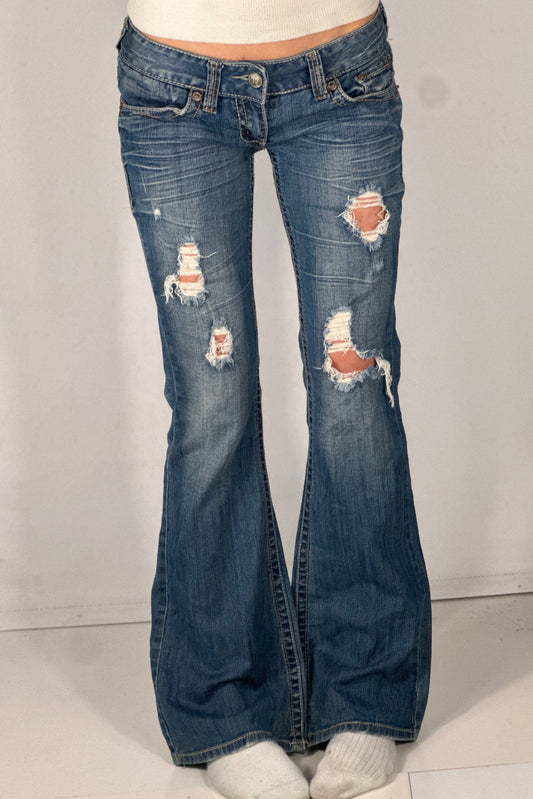 Lavtaljede jeans str: S