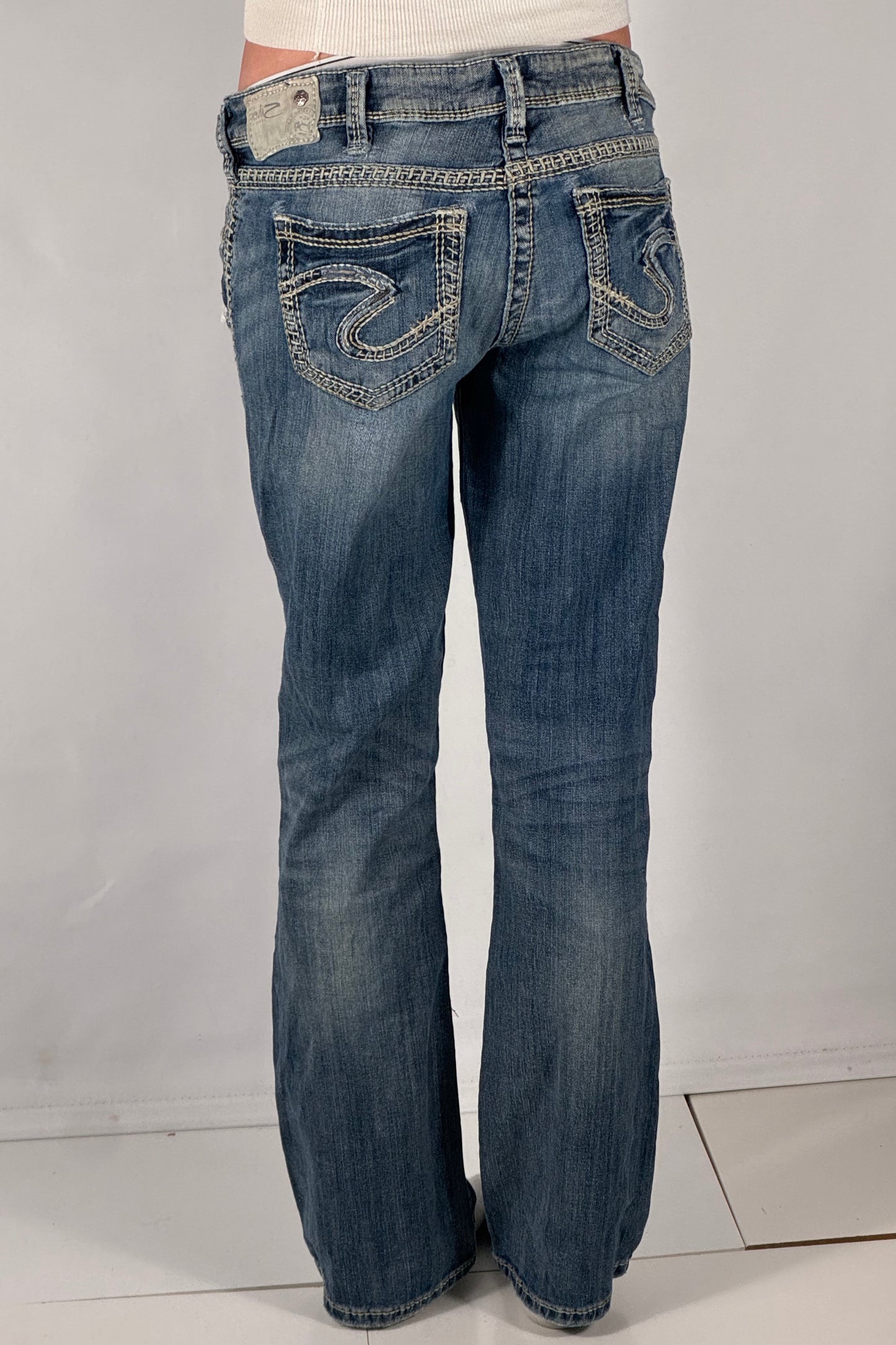 Lågmidjade jeans stl: S