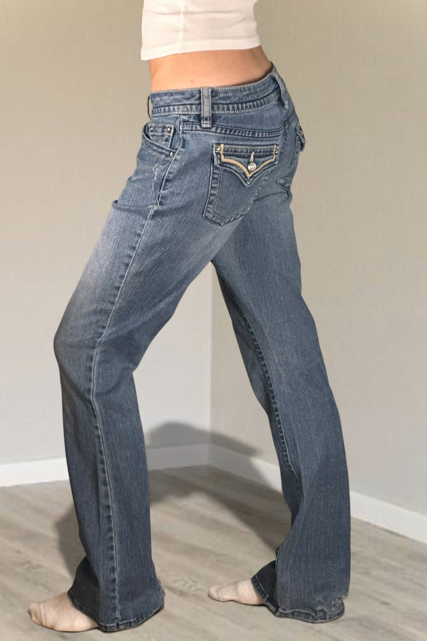Lågmidjade jeans stl: M