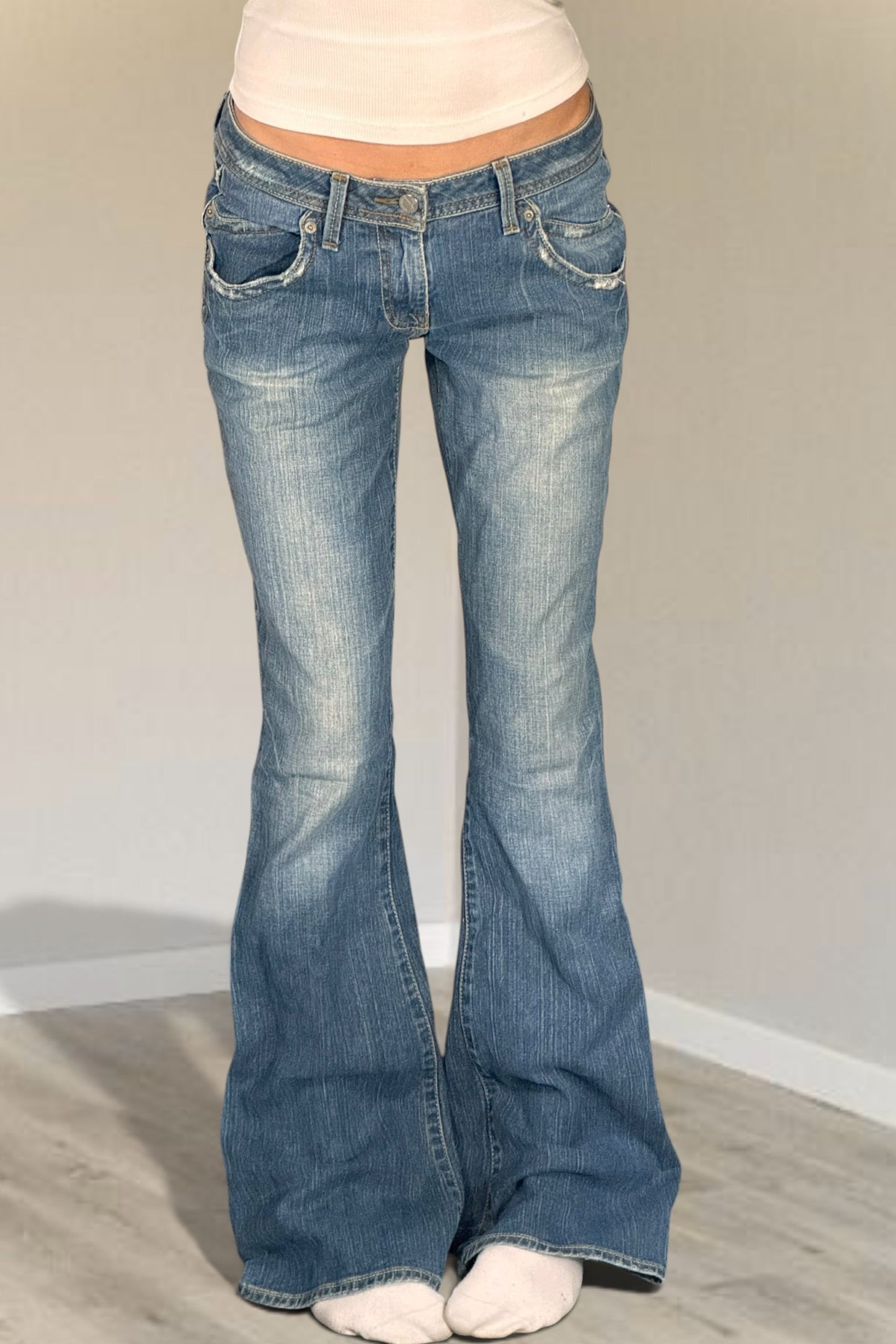 Lågmidjade jeans stl: S/M