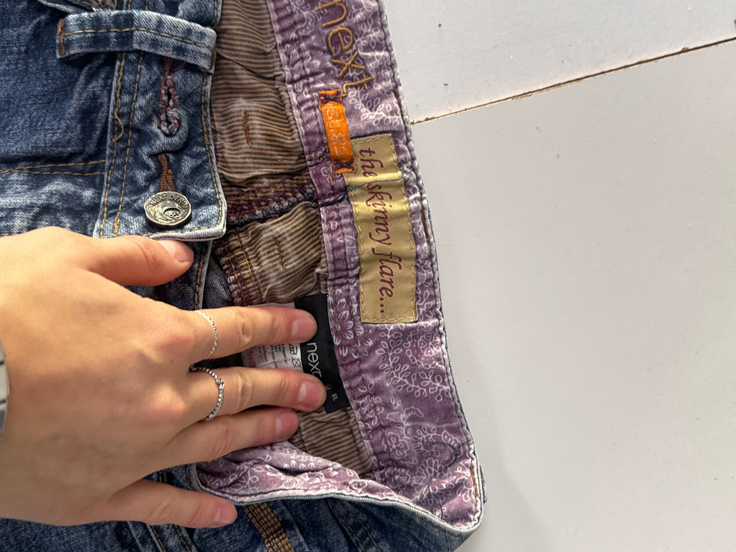 Lågmidjade jeans stl: XS