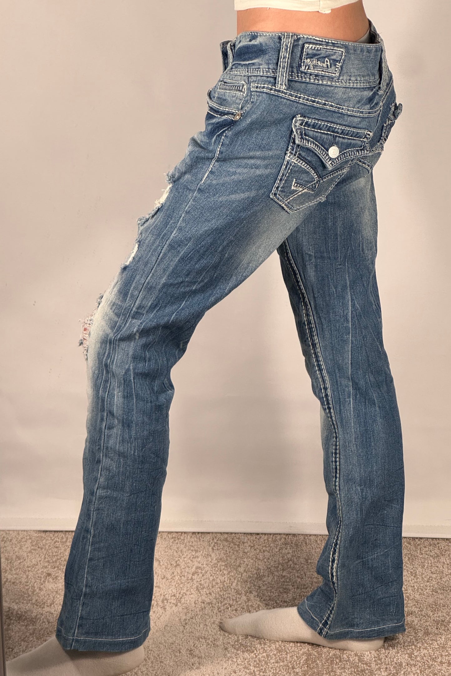Lågmidjade jeans stl: M