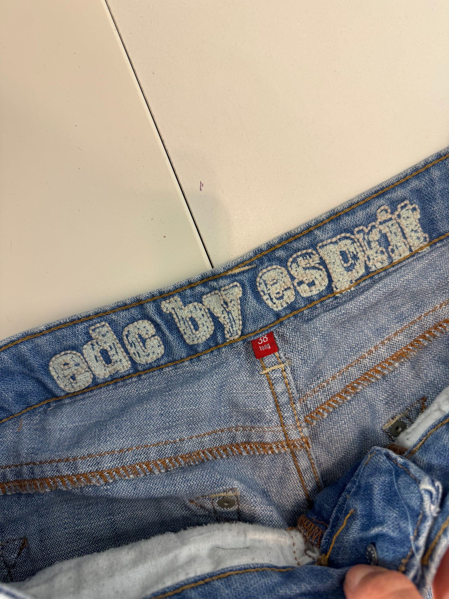 Lågmidjade jeans–stl: S