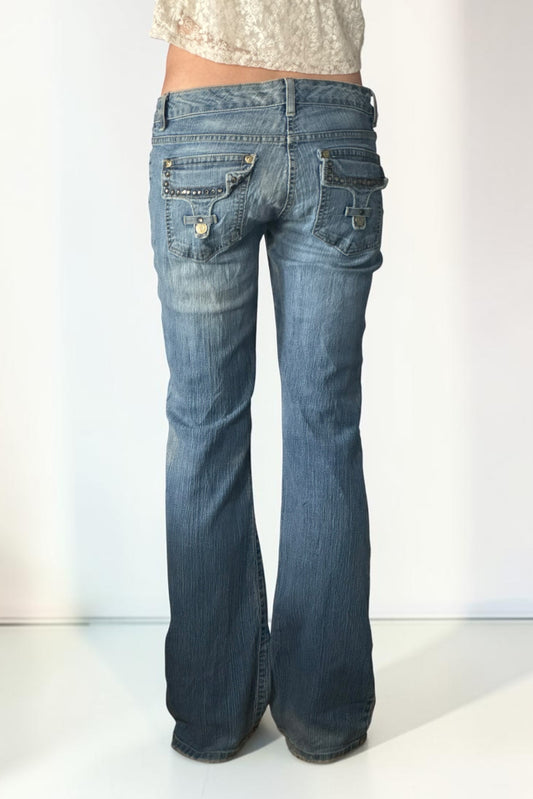 Lågmidjade jeans stl: S/M