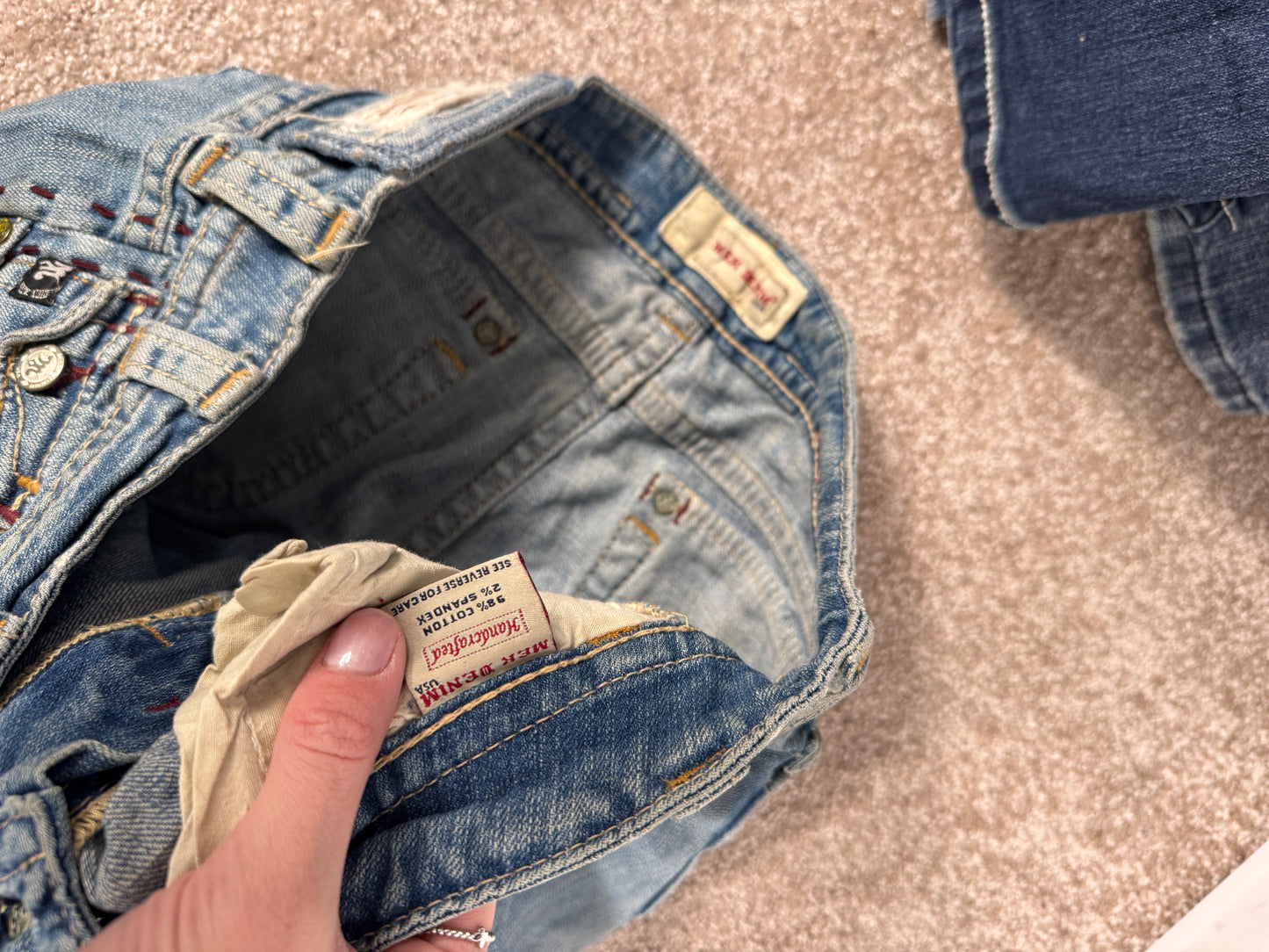 Lågmidjade jeans stl: M