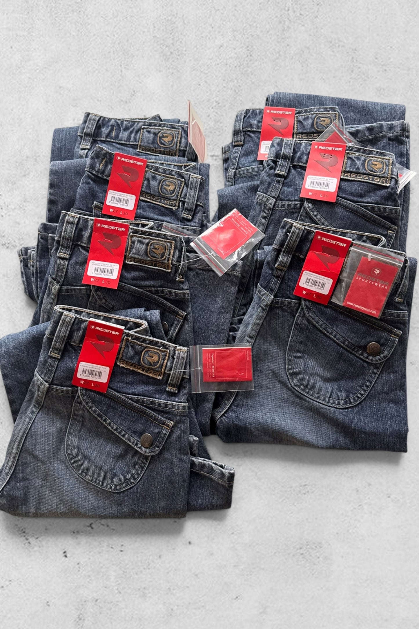 Bundle 7st jeans stl: W27/L30