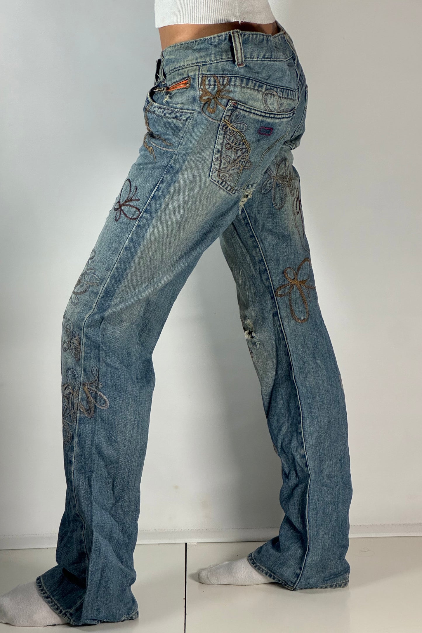 Lågmidjade jeans stl: M