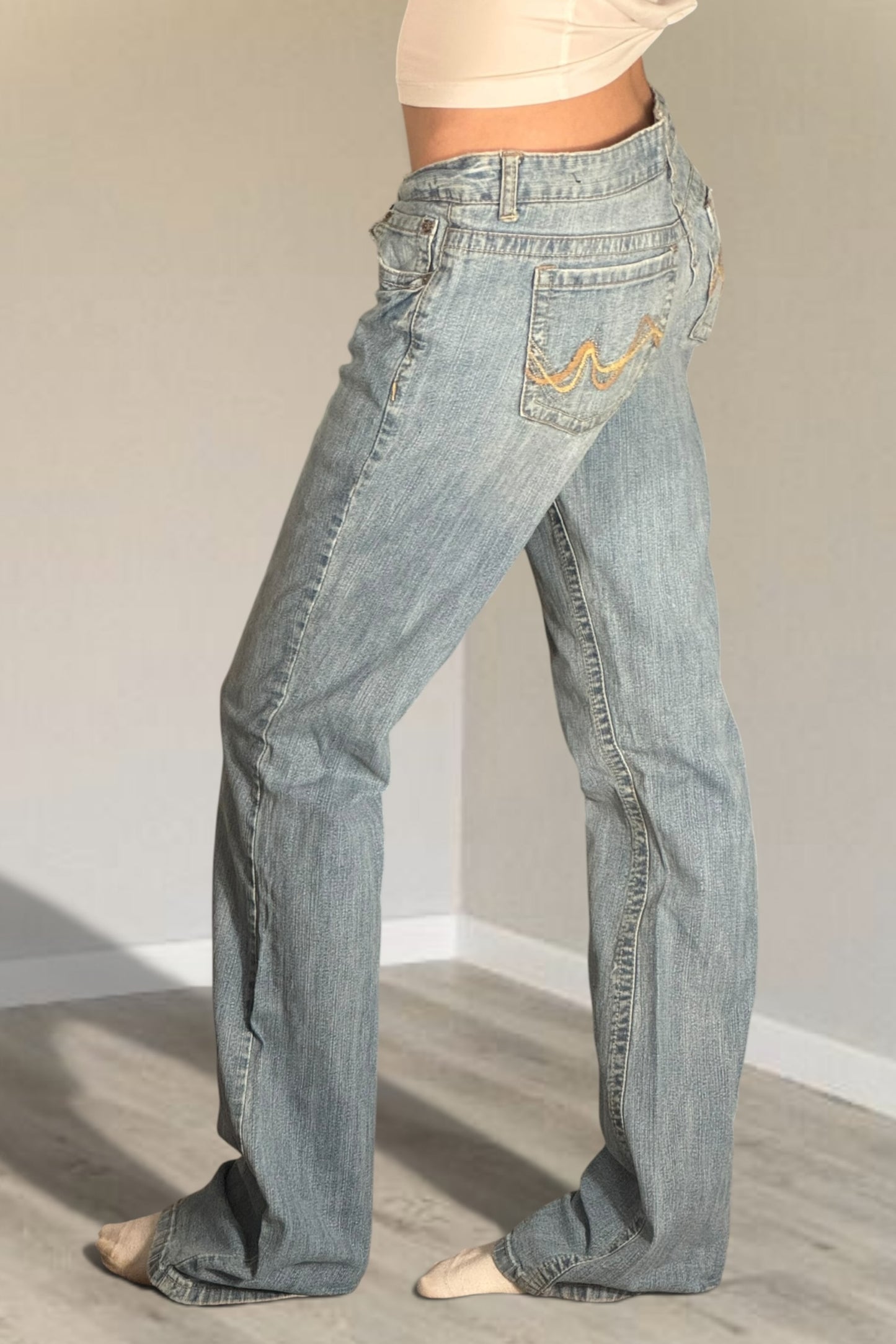 Lågmidjade jeans stl: S/M