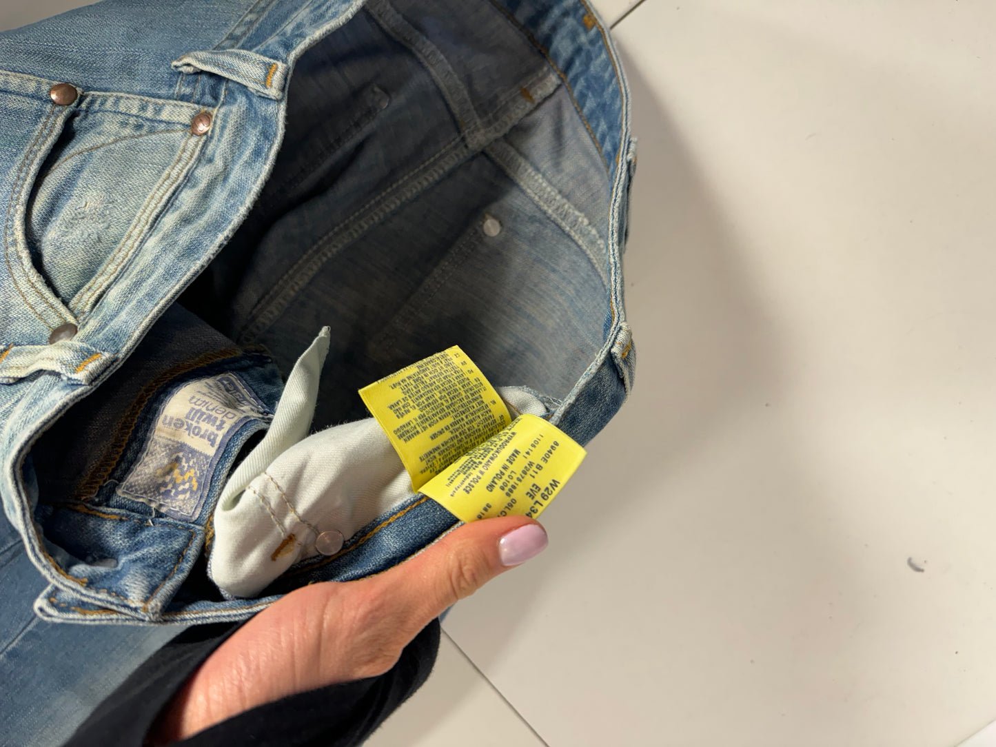 Lågmidjade jeans stl: M