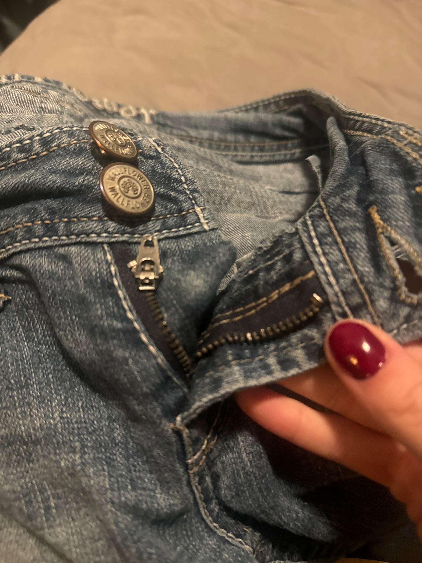 Lågmidjade jeans stl: S