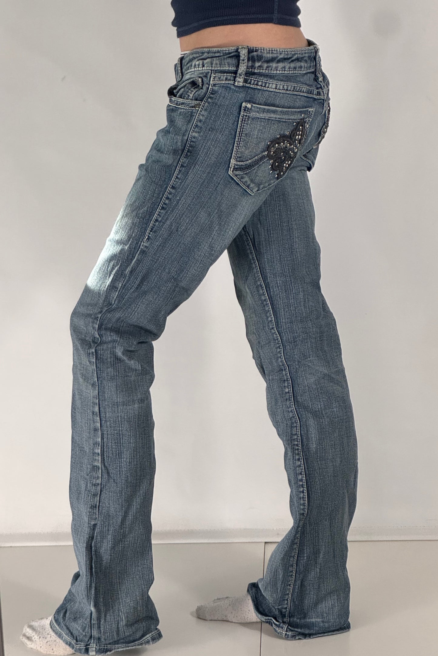 Lågmidjade jeans stl: M