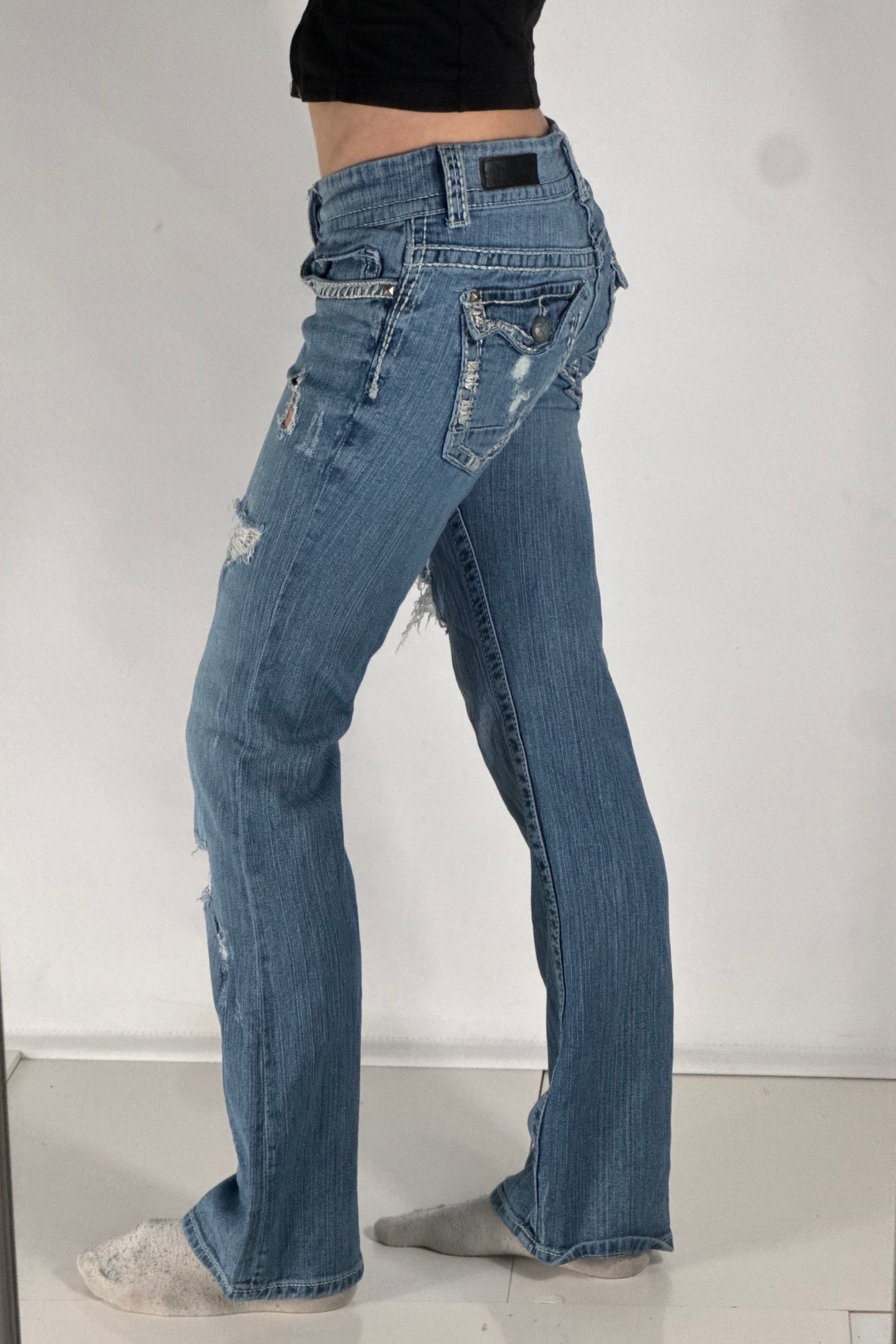 Lågmidjade jeans stl: S