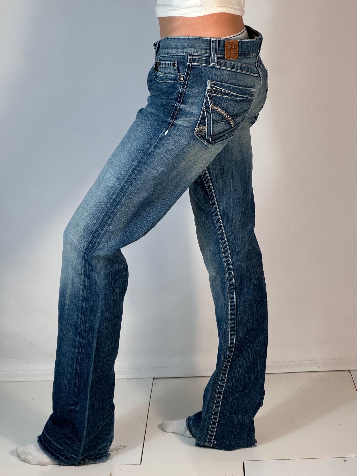 Lavtaljede jeans str: S