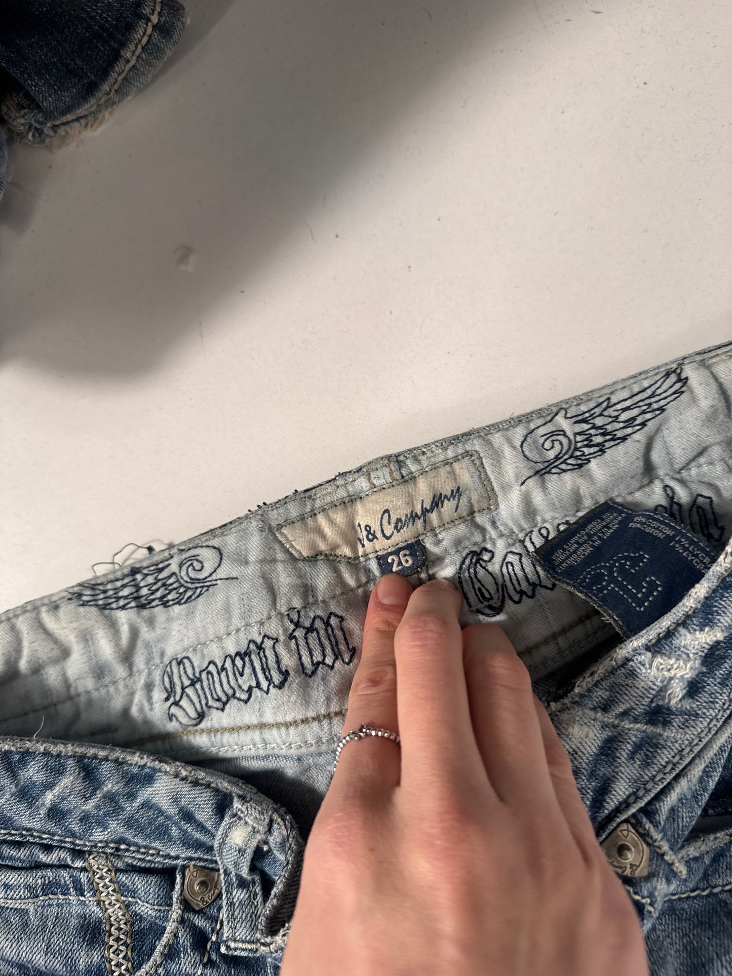 Lågmidjade jeans stl: XS