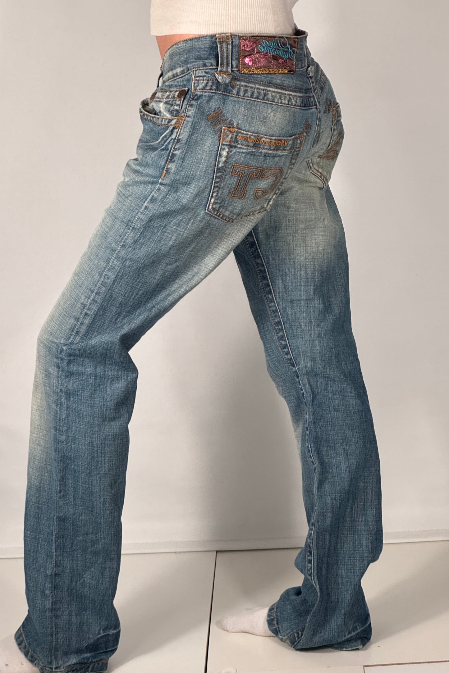 Lågmidjade jeans stl: M