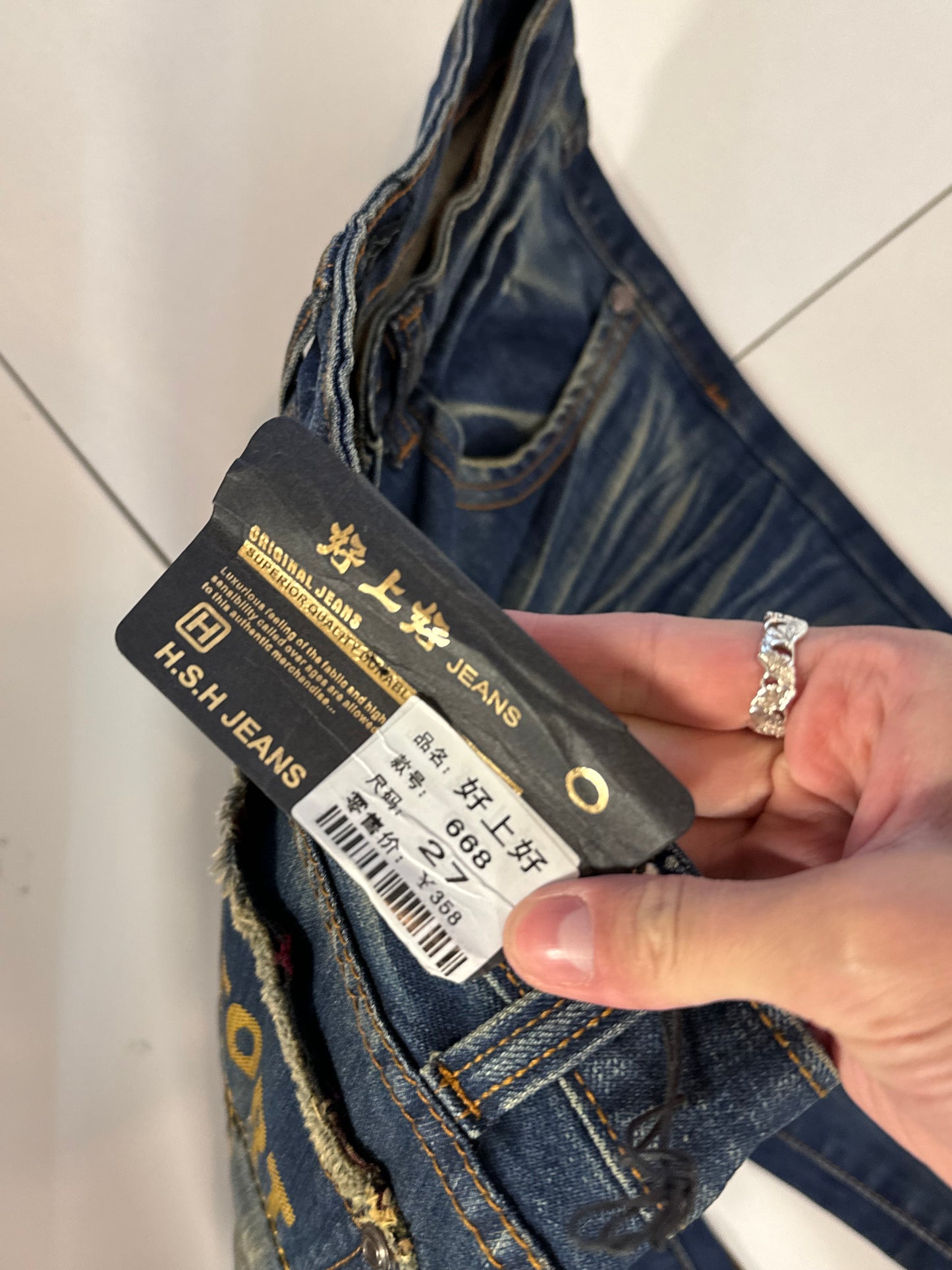Lågmidjade jeans stl: