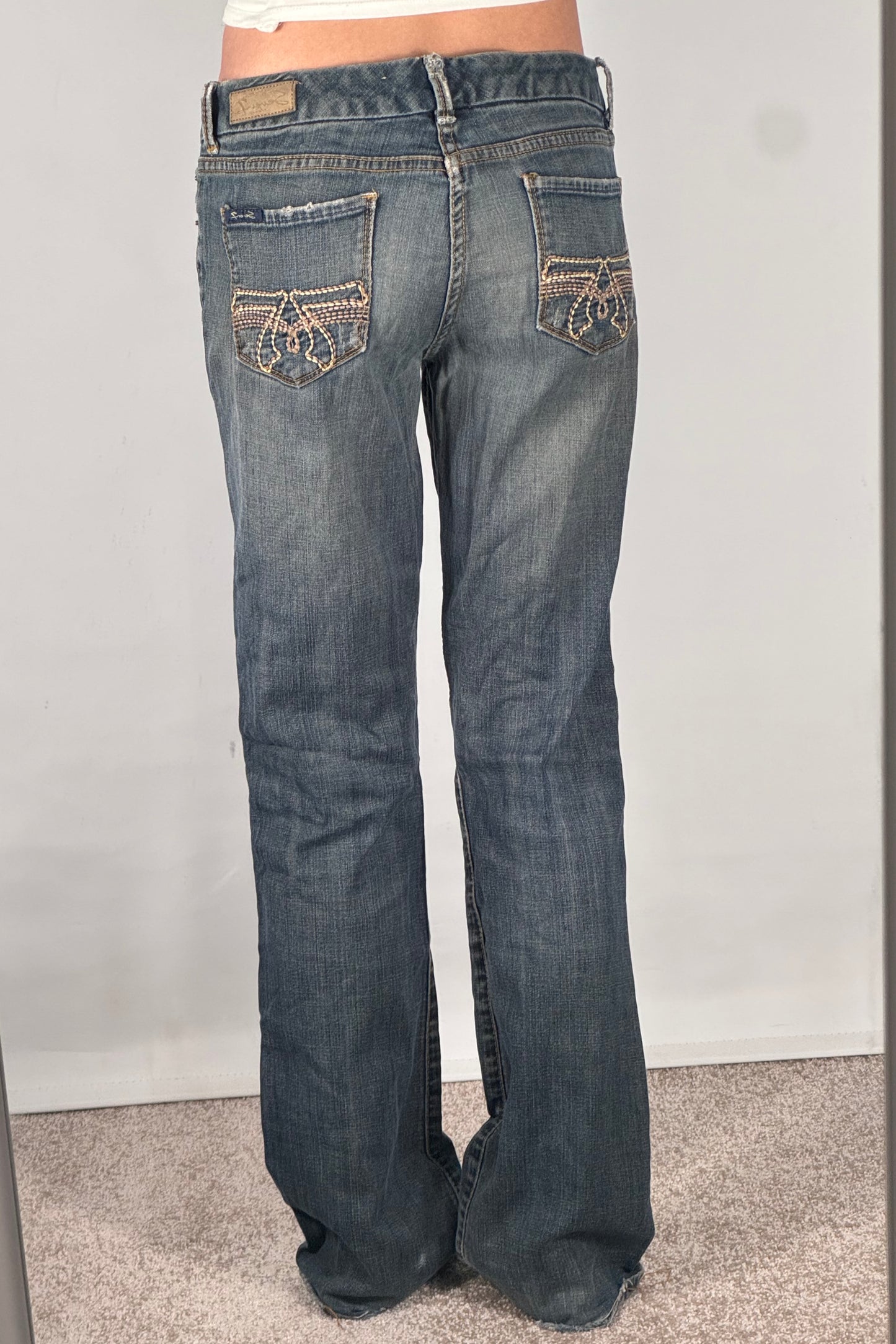 Lavtaljede jeans str: S/M