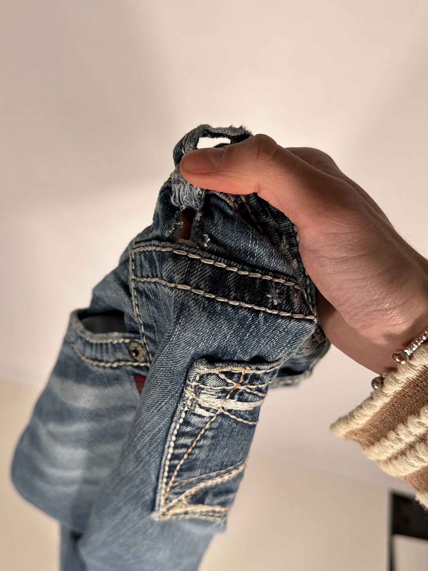 Lavtaljede jeans str: M