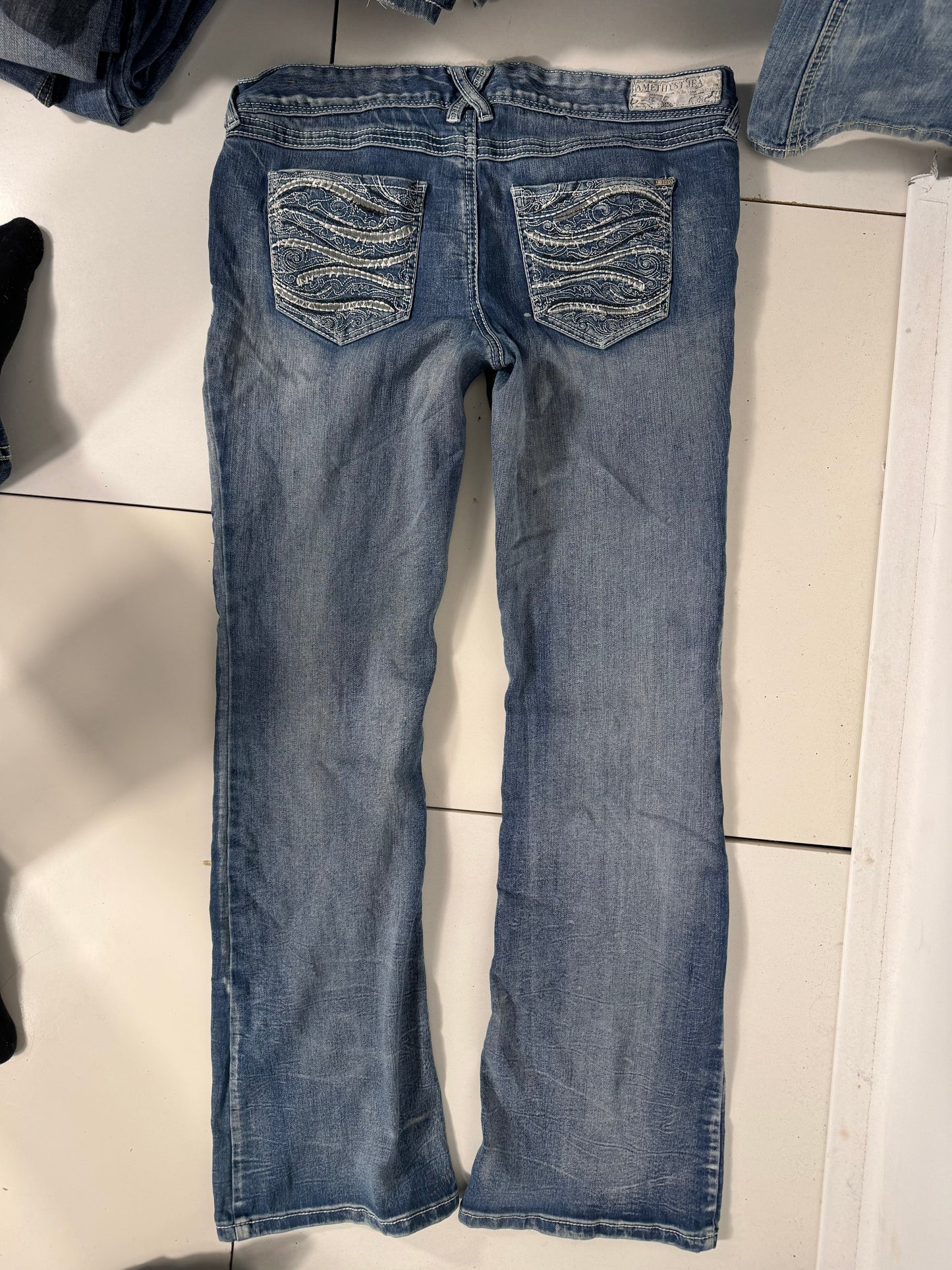Lavtaljede jeans str: M