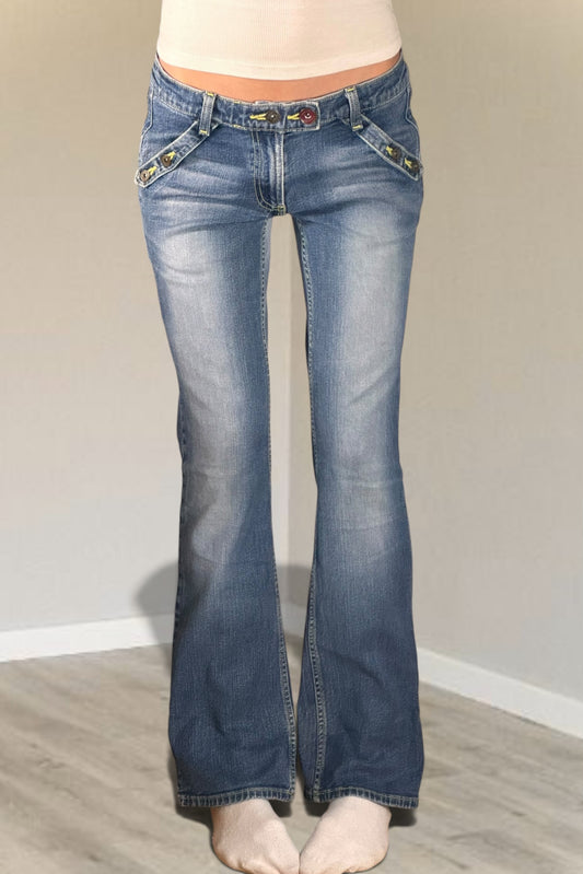 Lågmidjade jeans stl: S