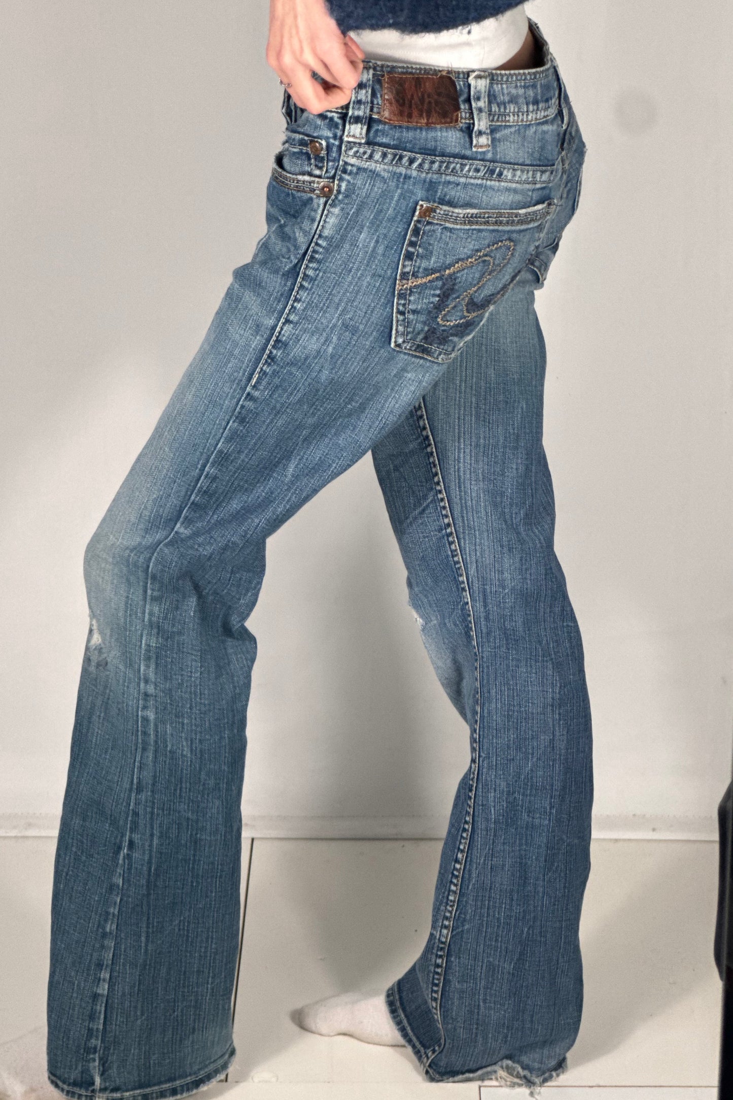 Lavtaljede jeans str: M