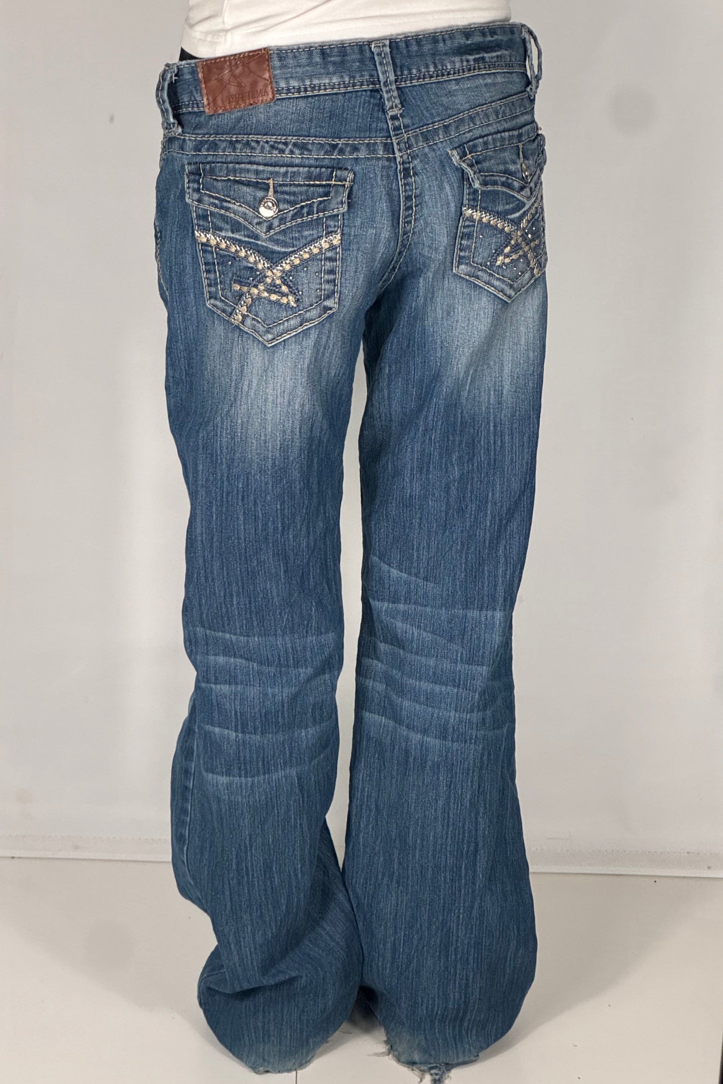 Lavtaljede jeans str: M