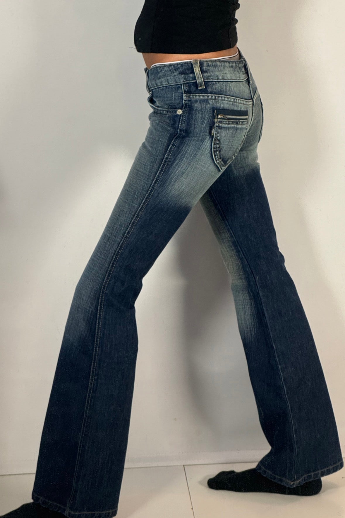 Lågmidjade jeans stl: XXS (W27/L34)