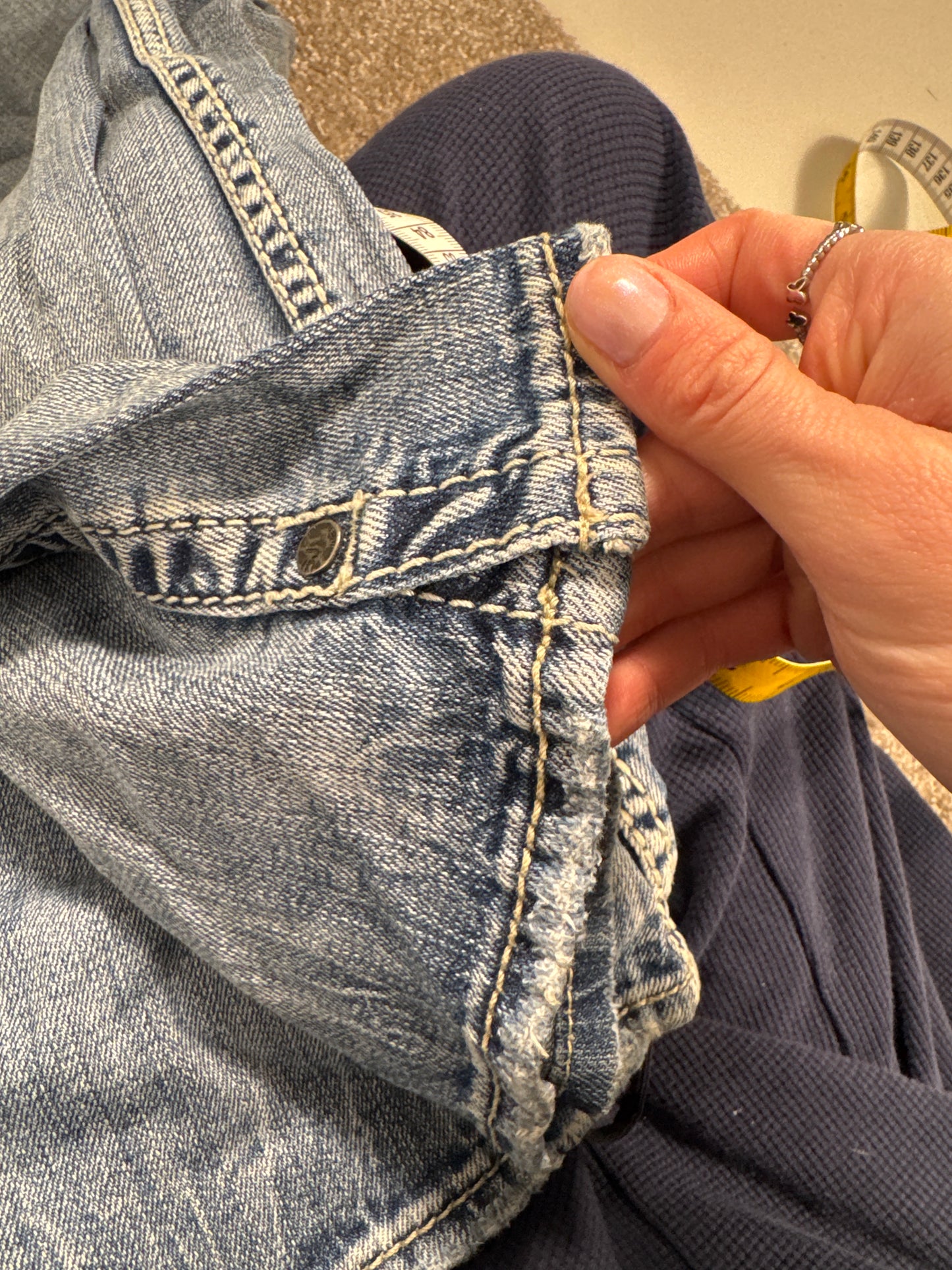 Lavtaljede jeans str: S