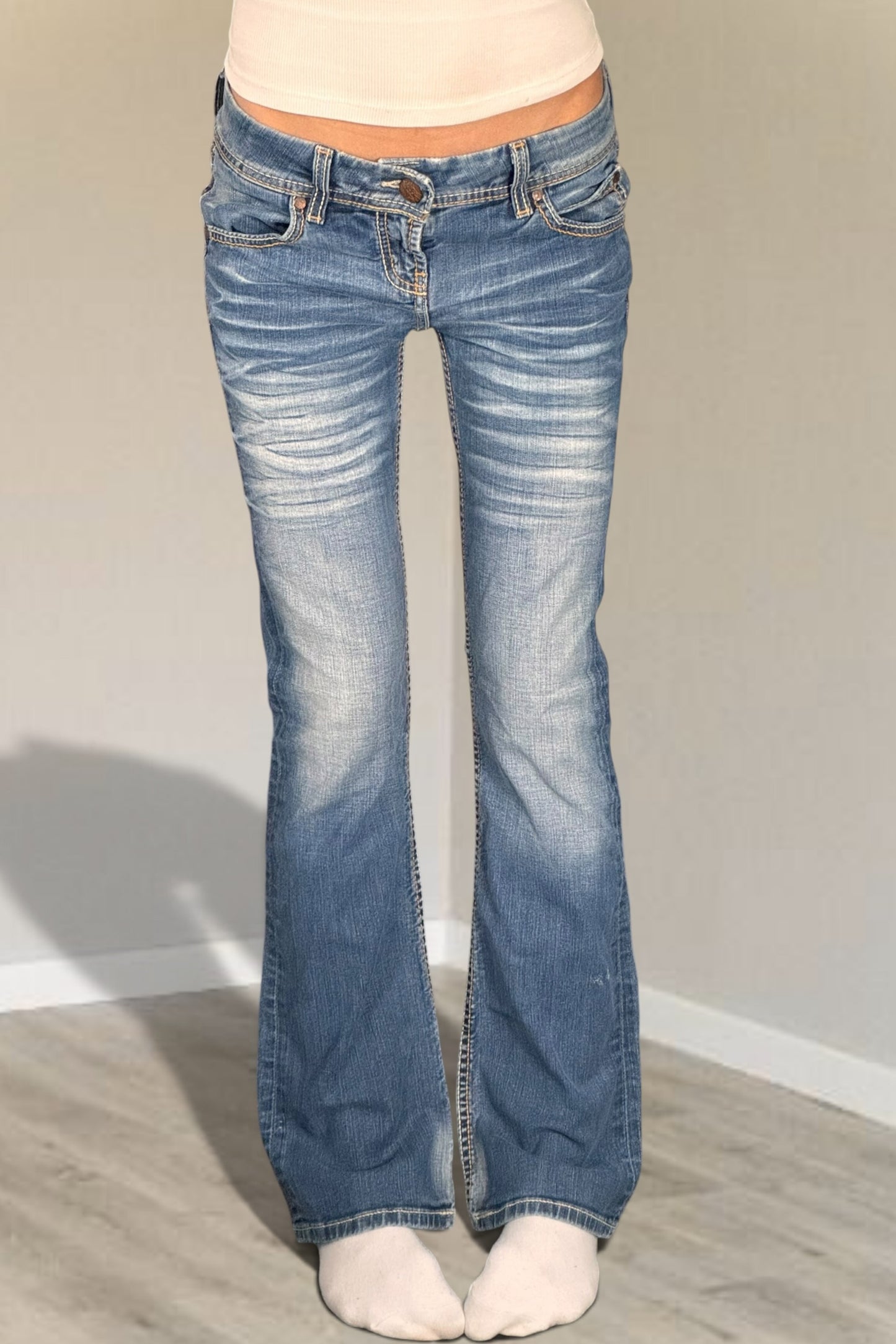 Lågmidjade jeans stl: S