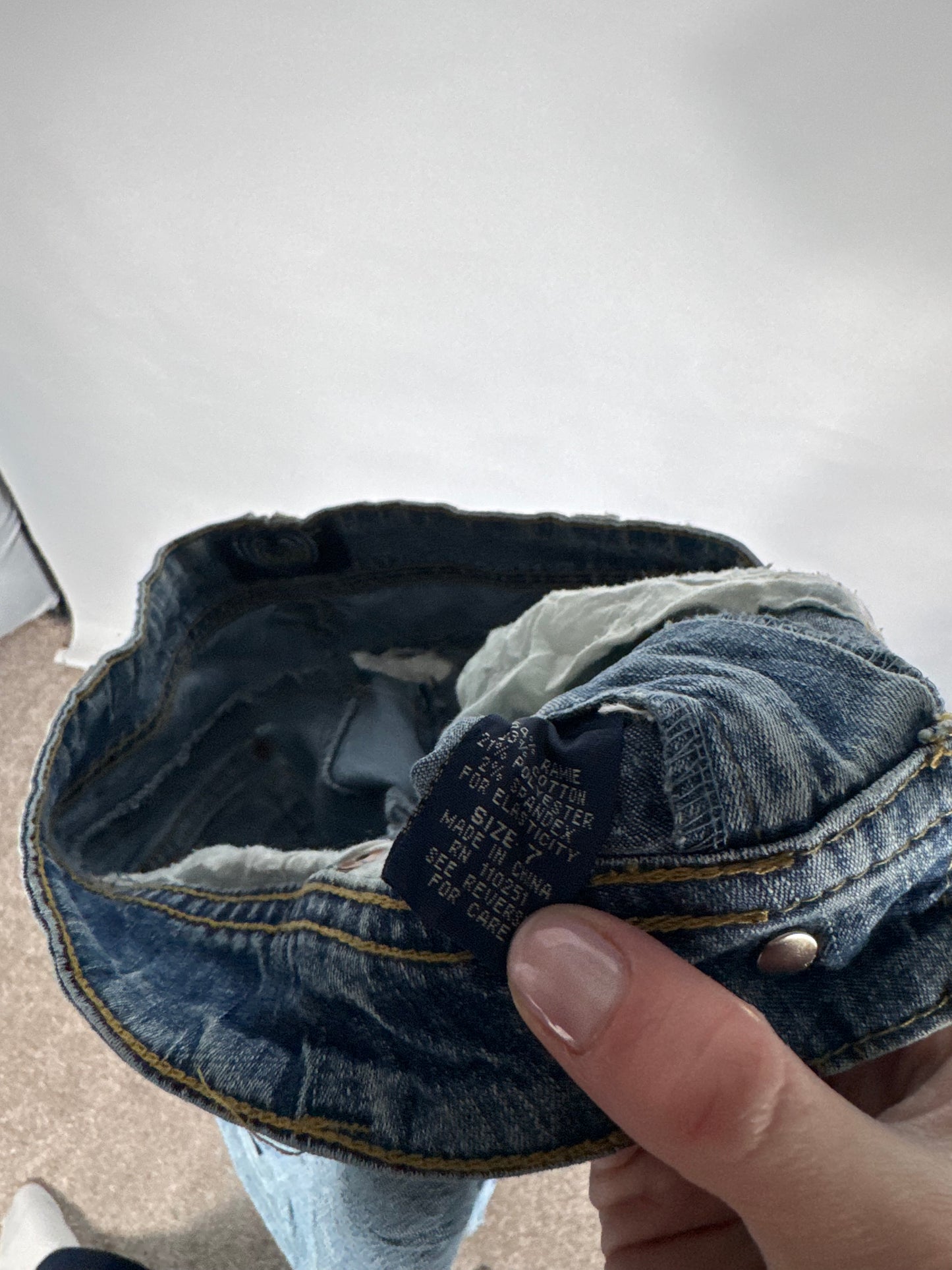 Lavtaljede jeans str: S