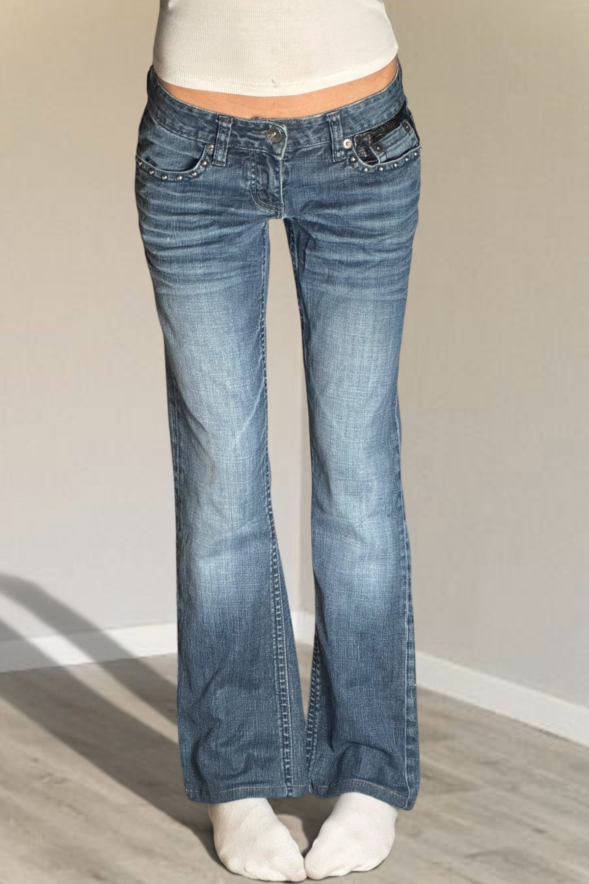 Lågmidjade jeans stl: XS