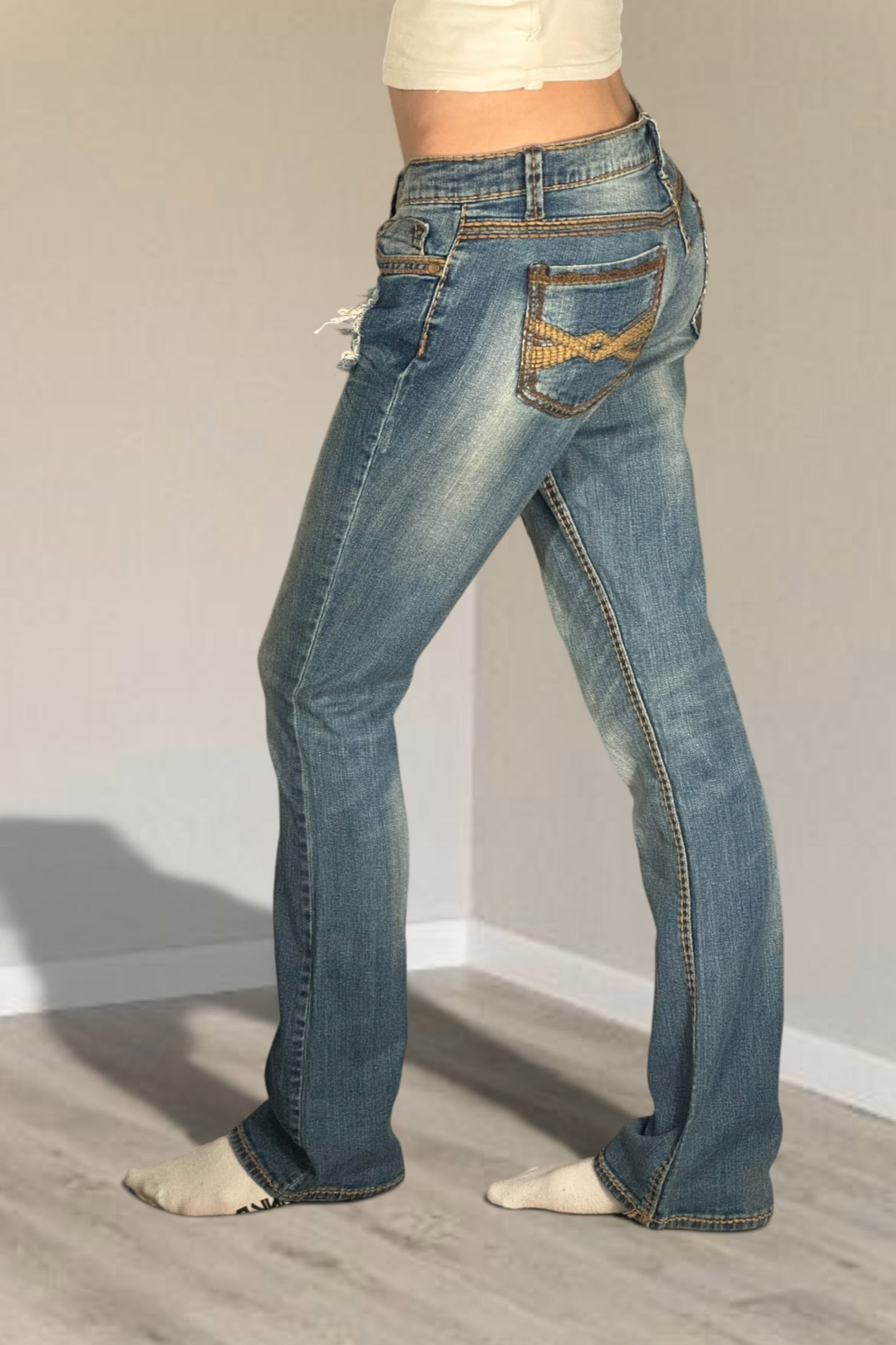 Lågmidjade jeans stl: S