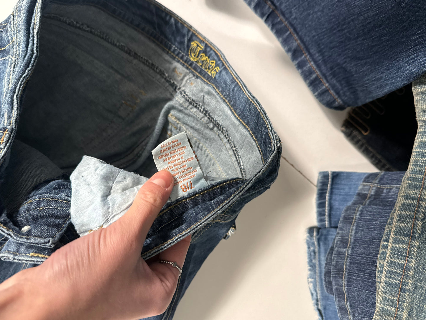 Lågmidjade jeans stl: S