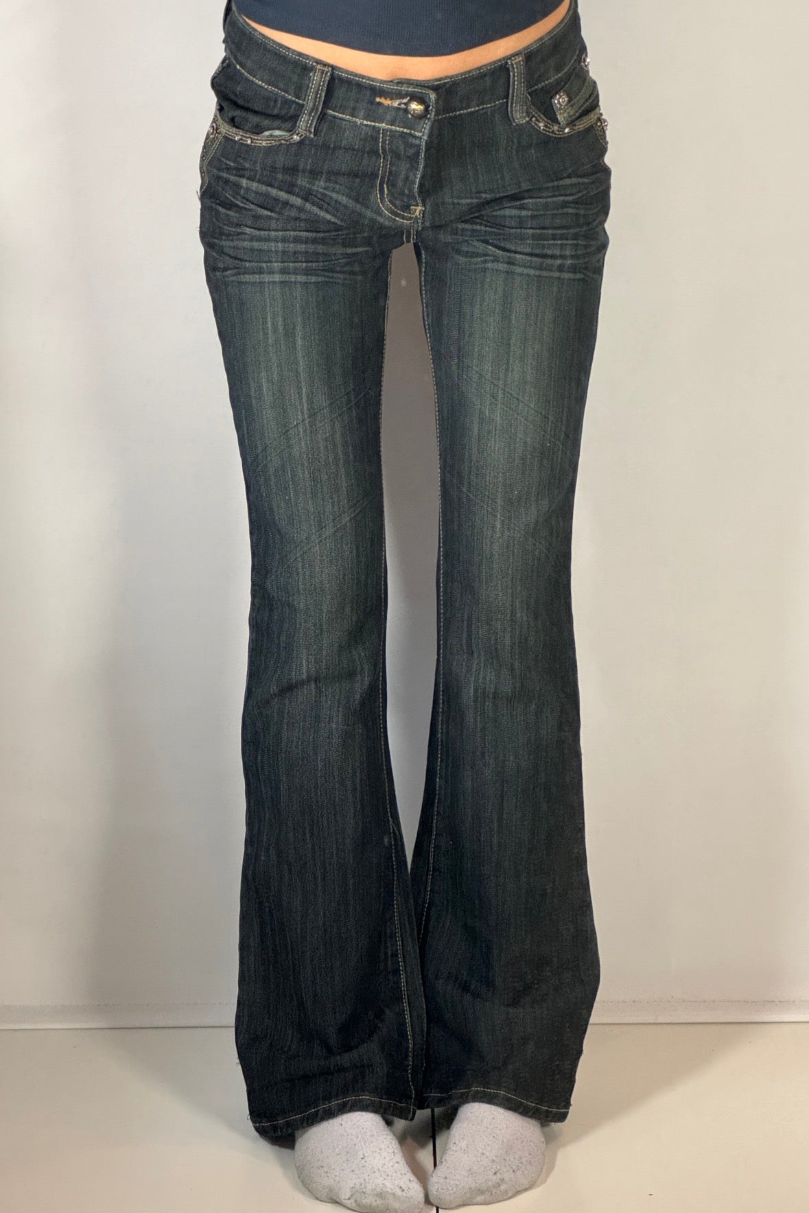 Lågmidjade jeans stl: